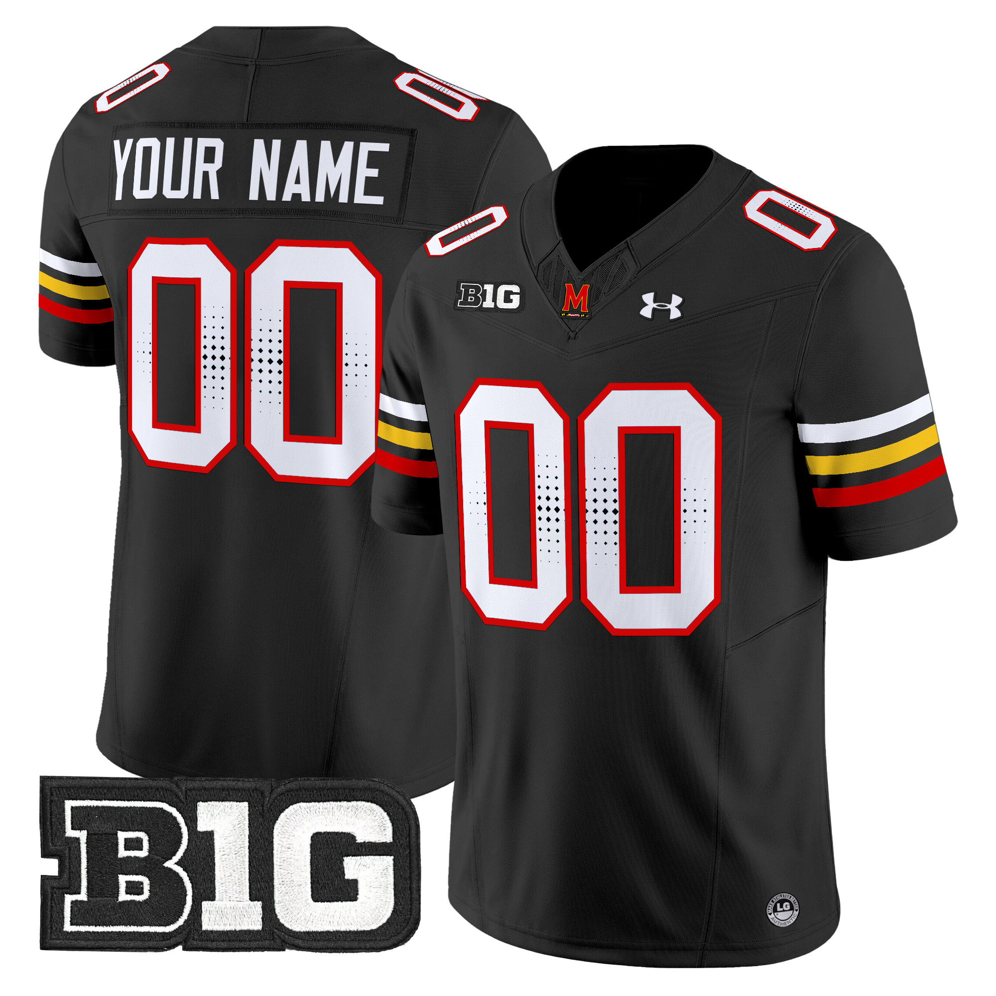 Maryland Terrapins 2024 Vapor Limited Custom Jersey - All Stitched