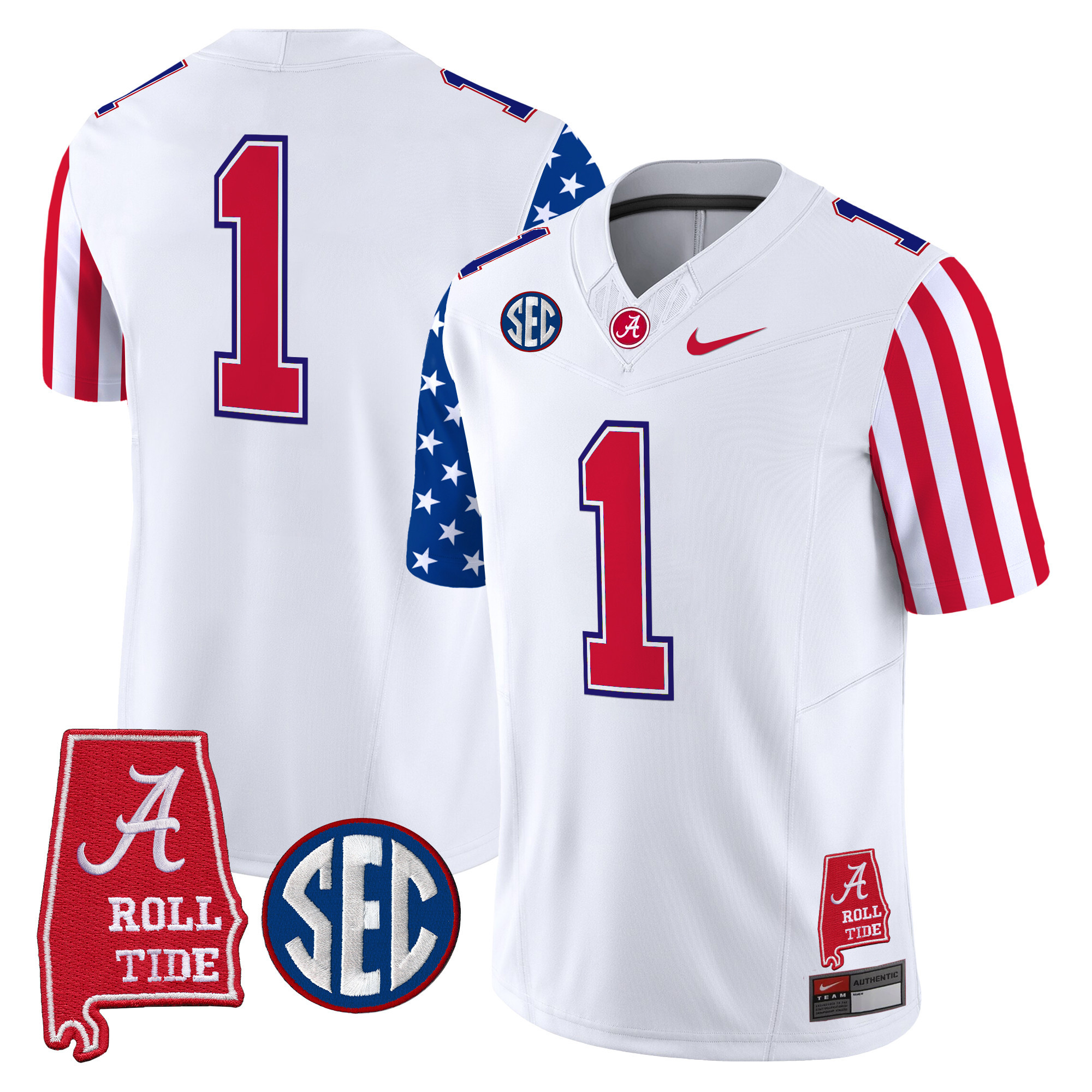 Men's Alabama Crimson Tide American Style Vapor Limited Jersey - All Stitched