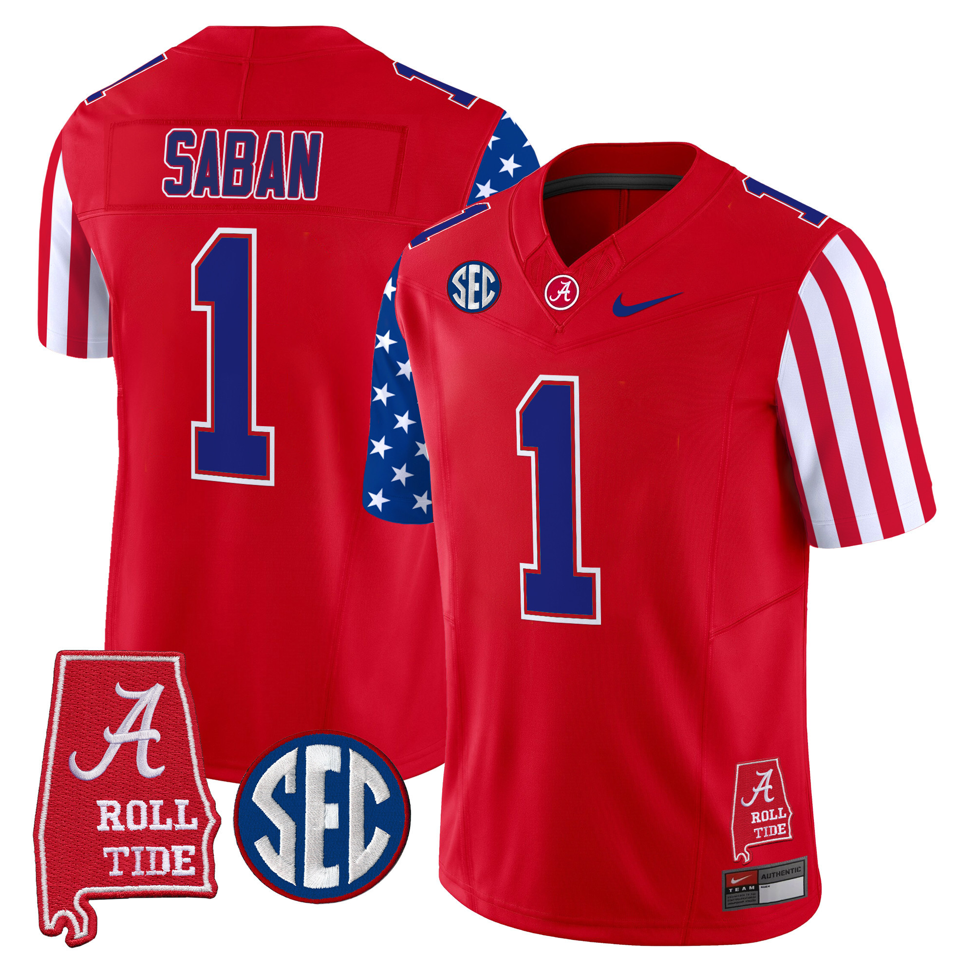 Men's Alabama Crimson Tide American Style Vapor Limited Jersey - All Stitched