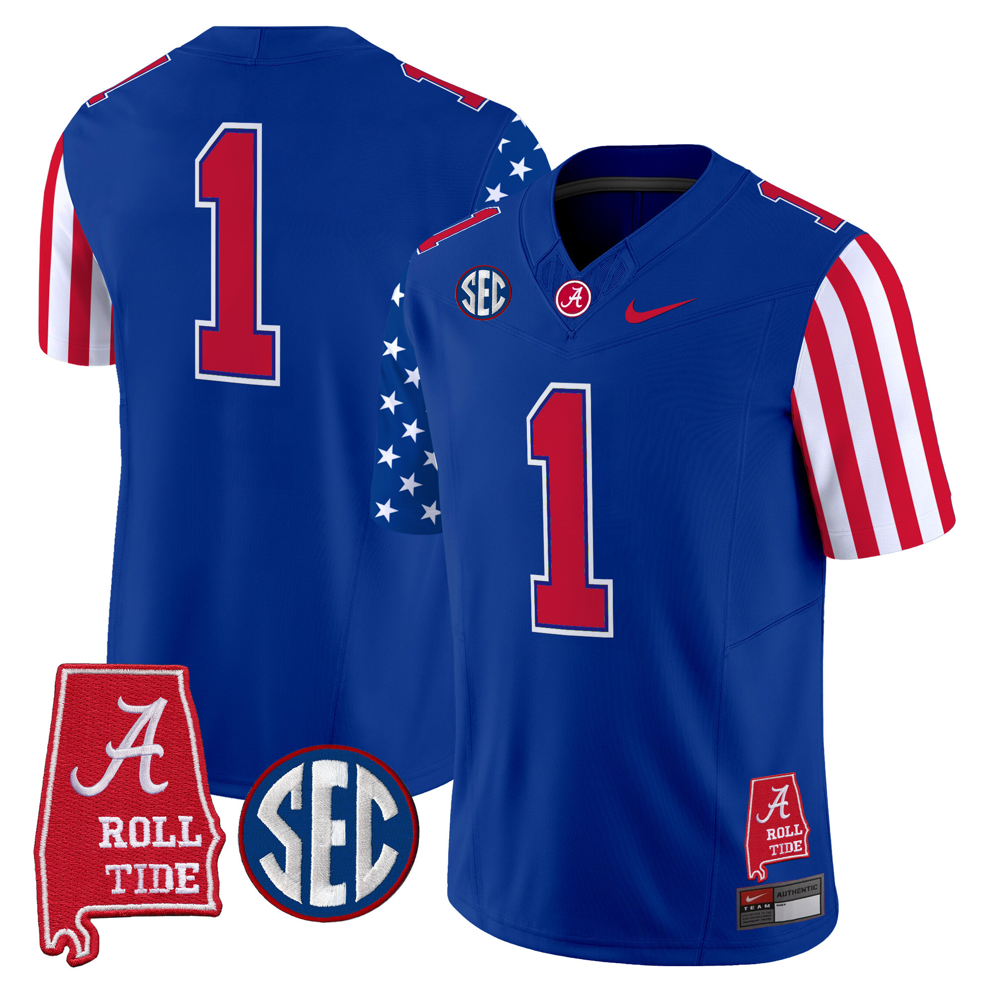 Men's Alabama Crimson Tide American Style Vapor Limited Jersey - All Stitched