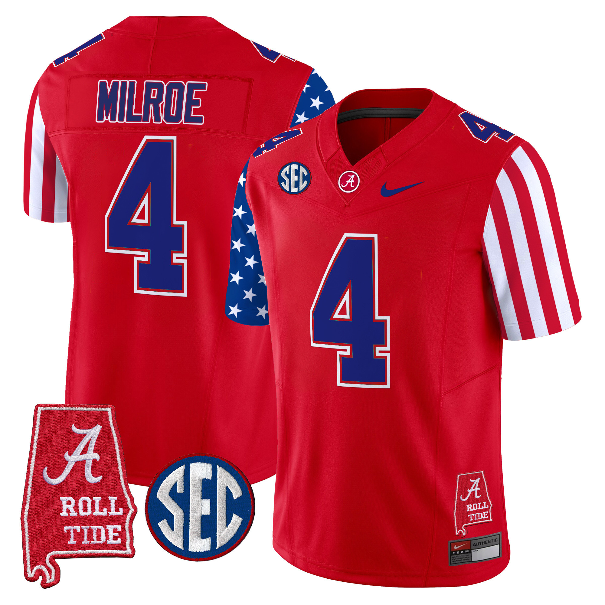 Men's Alabama Crimson Tide American Style Vapor Limited Jersey - All Stitched