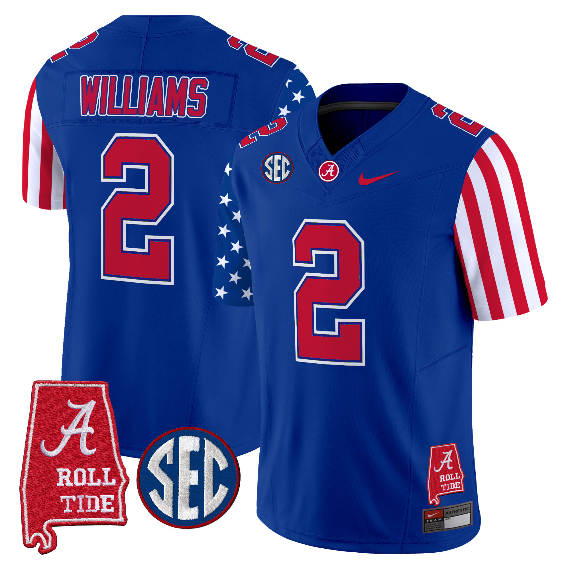 Men's Alabama Crimson Tide American Style Vapor Limited Jersey - All Stitched