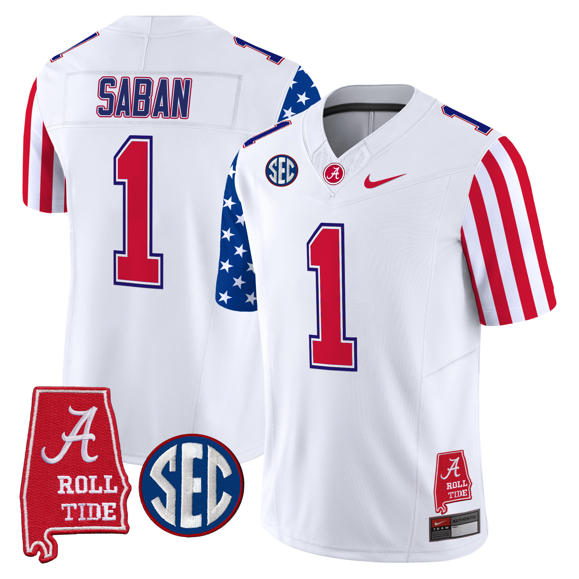 Men's Alabama Crimson Tide American Style Vapor Limited Jersey - All Stitched