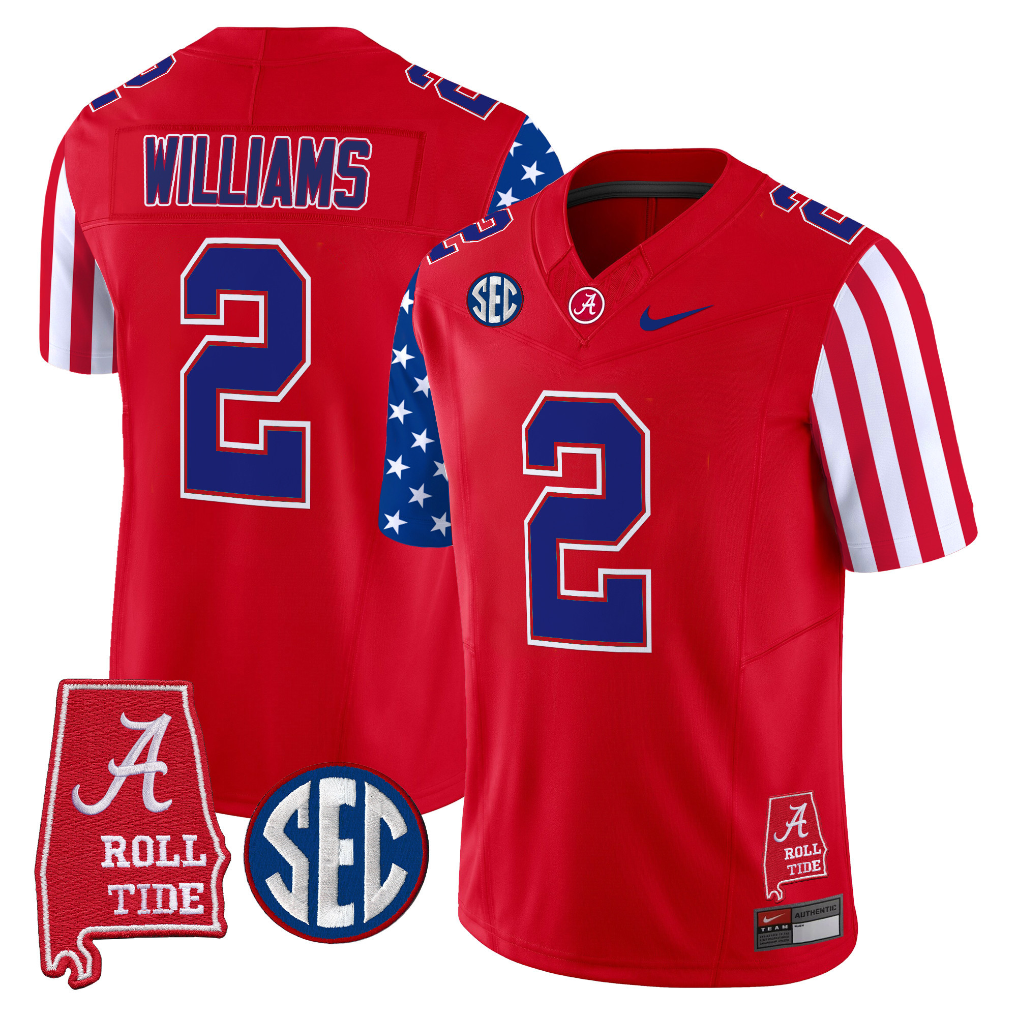 Men's Alabama Crimson Tide American Style Vapor Limited Jersey - All Stitched