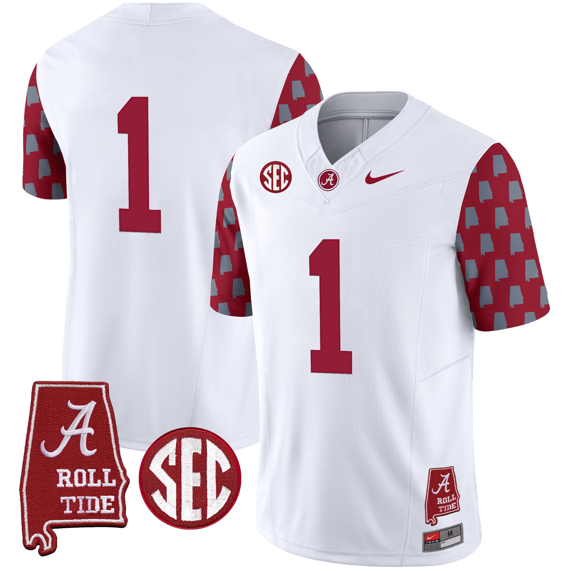 Men's Alabama Crimson Tide Vapor Limited Jersey - Alabama State Style - All Stitched