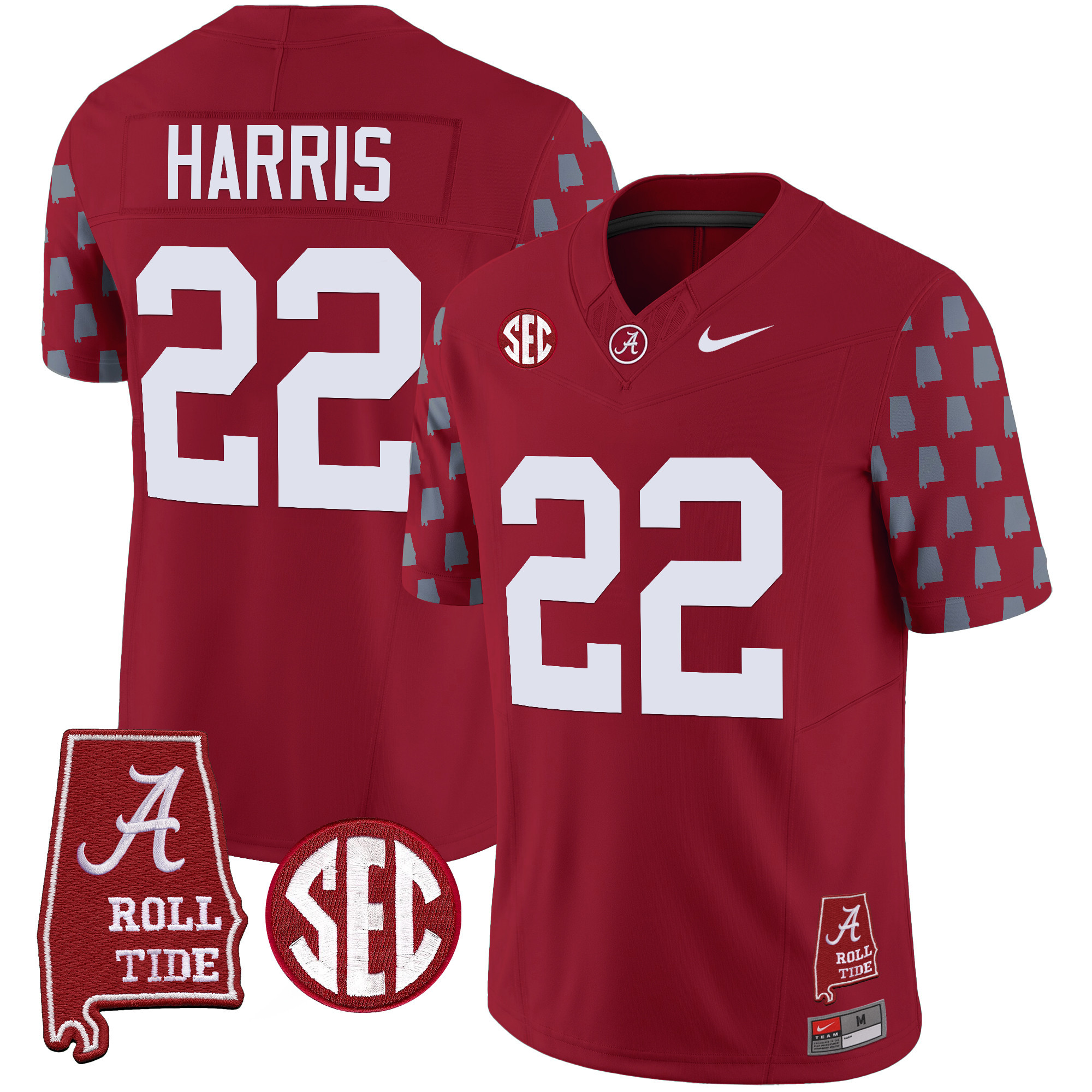 Men's Alabama Crimson Tide Vapor Limited Jersey - Alabama State Style - All Stitched