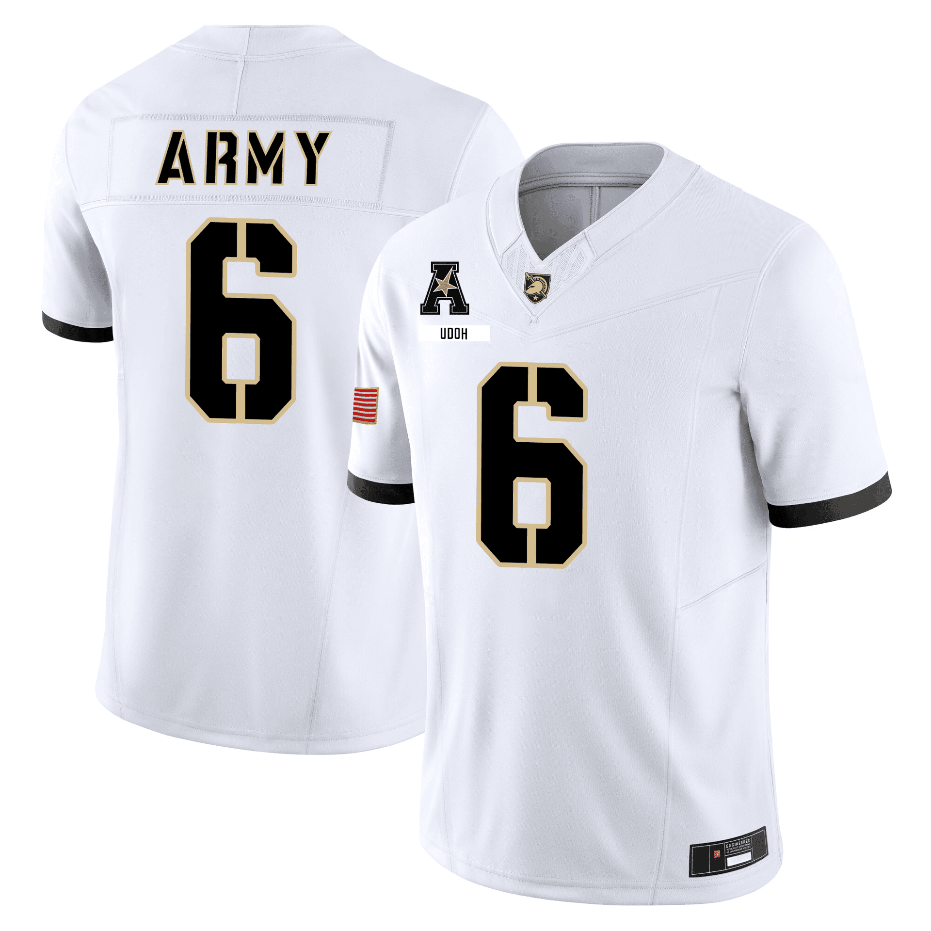 Men's Army Black Knights 101st Airborne Division Patch Vapor Limited Jersey - All Stitched