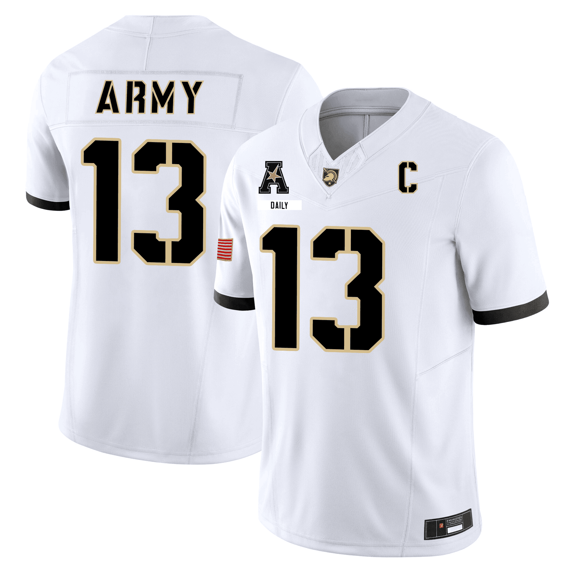 Men's Army Black Knights 101st Airborne Division Patch Vapor Limited Jersey - All Stitched