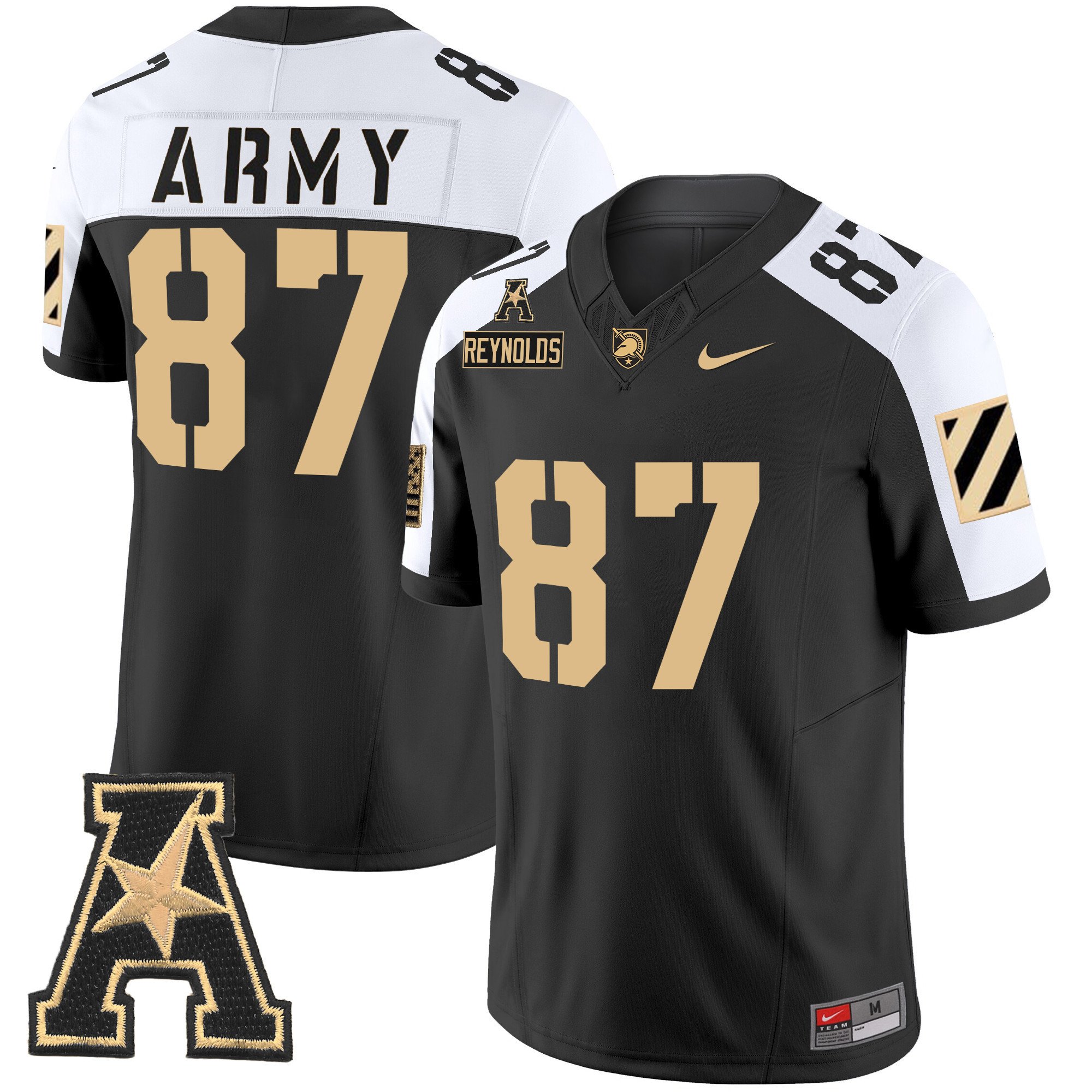 Men's Army Black Knights 2024 Vapor Limited Jersey - AAC Patch - All Stitched