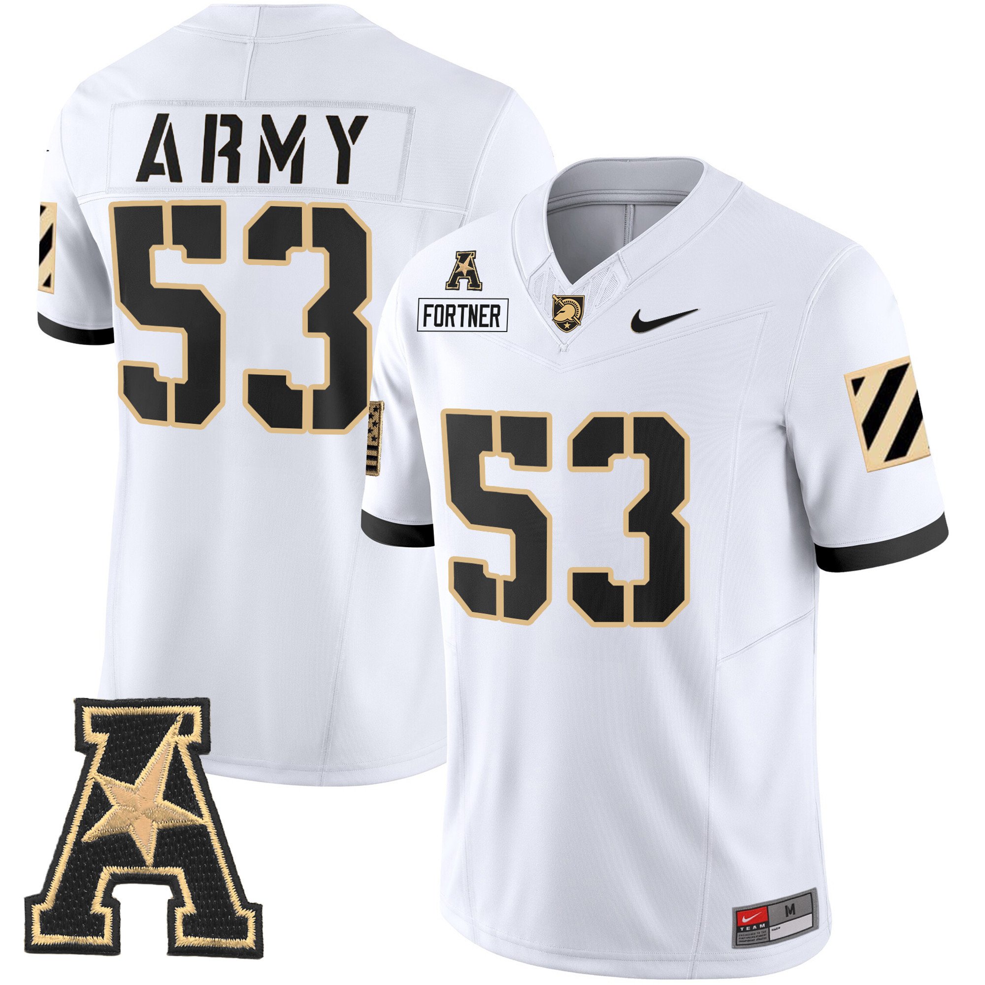 Men's Army Black Knights 2024 Vapor Limited Jersey - AAC Patch - All Stitched