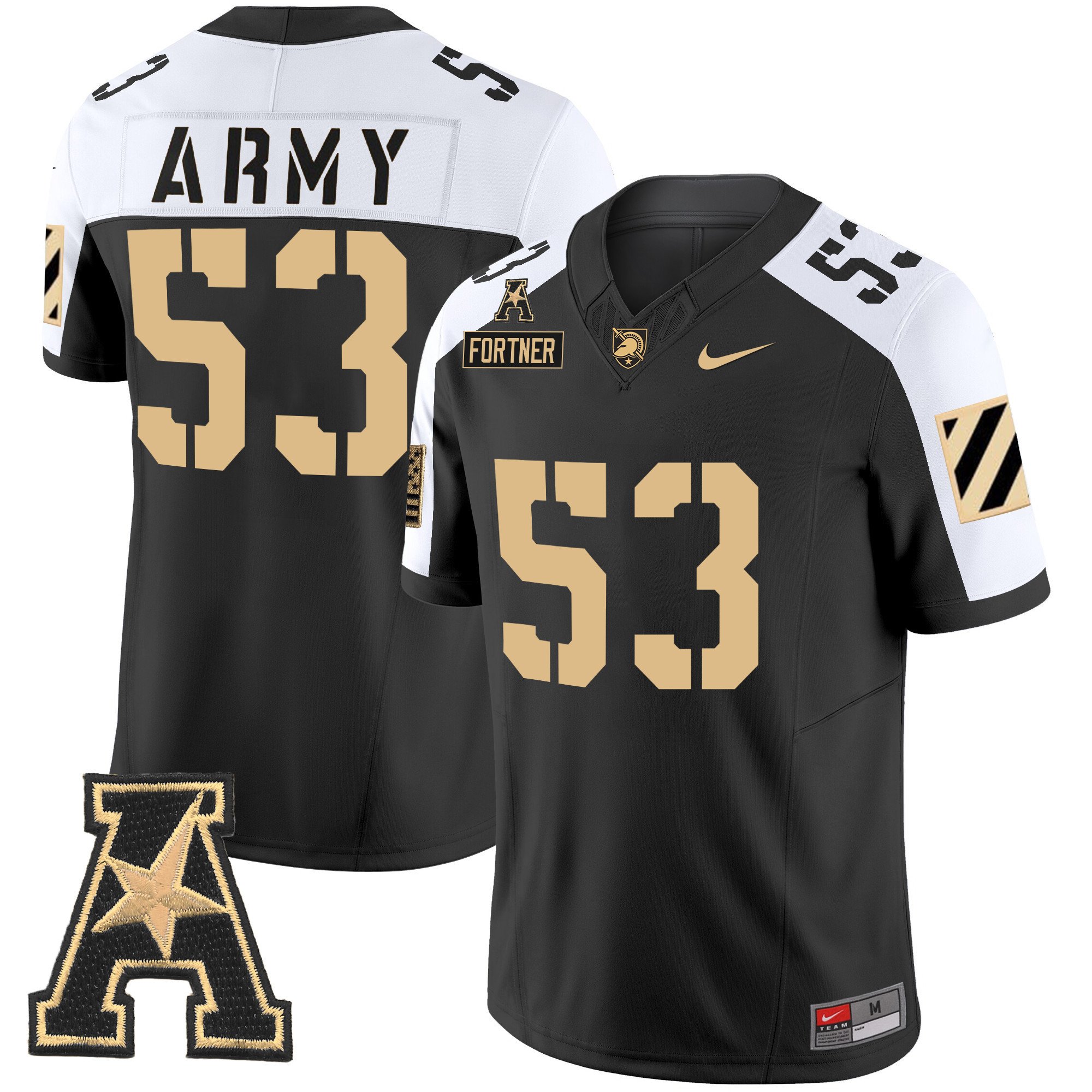 Men's Army Black Knights 2024 Vapor Limited Jersey - AAC Patch - All Stitched