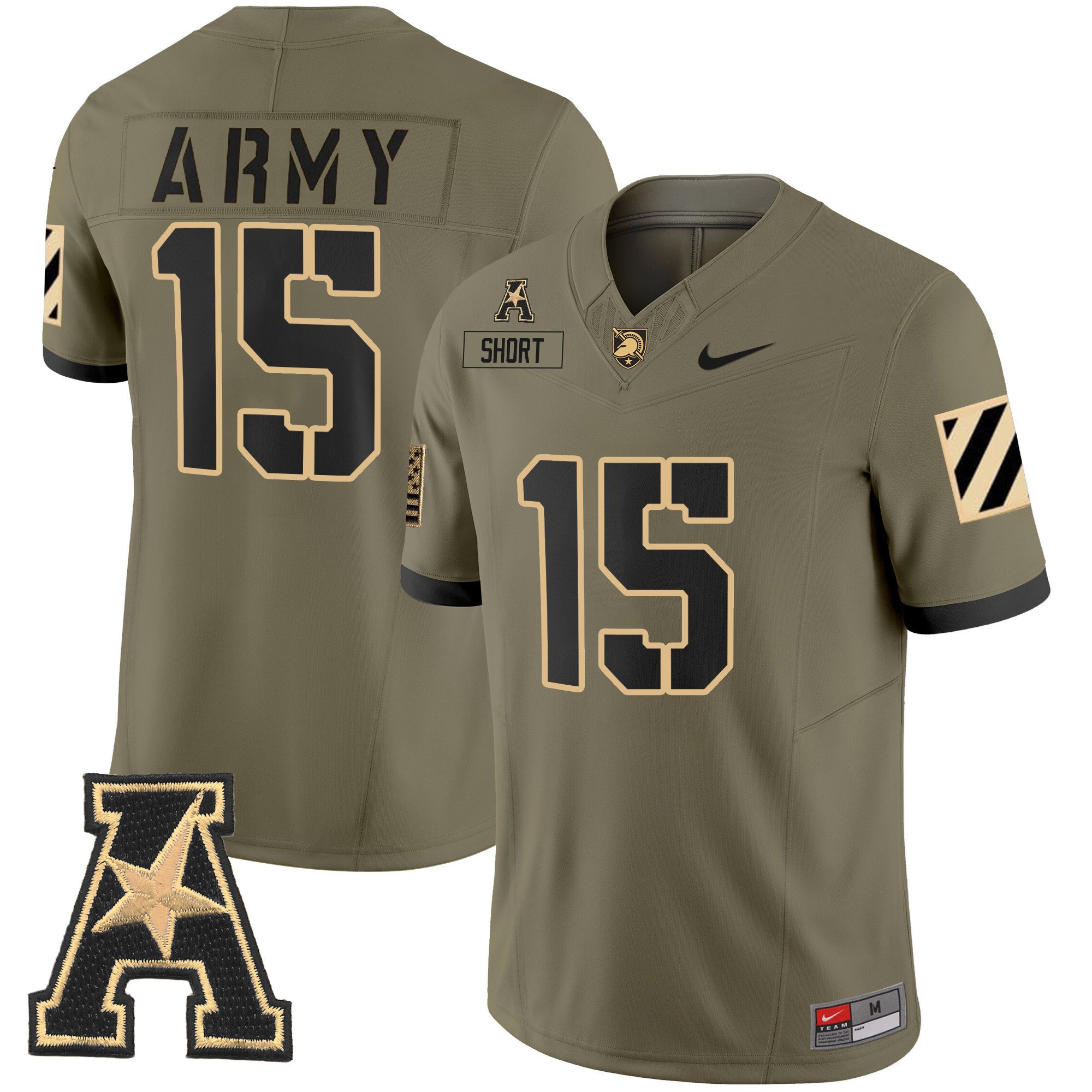 Men's Army Black Knights 2024 Vapor Limited Jersey - AAC Patch - All Stitched