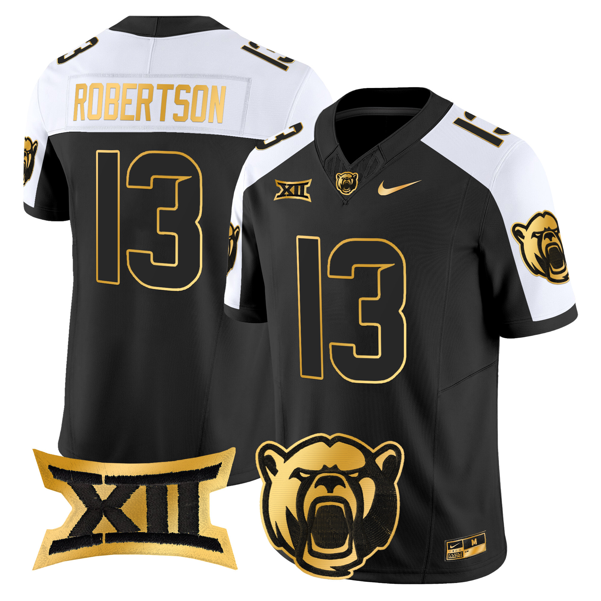Men's Baylor Bears 2024 Gold Vapor Limited Jersey - All stitched