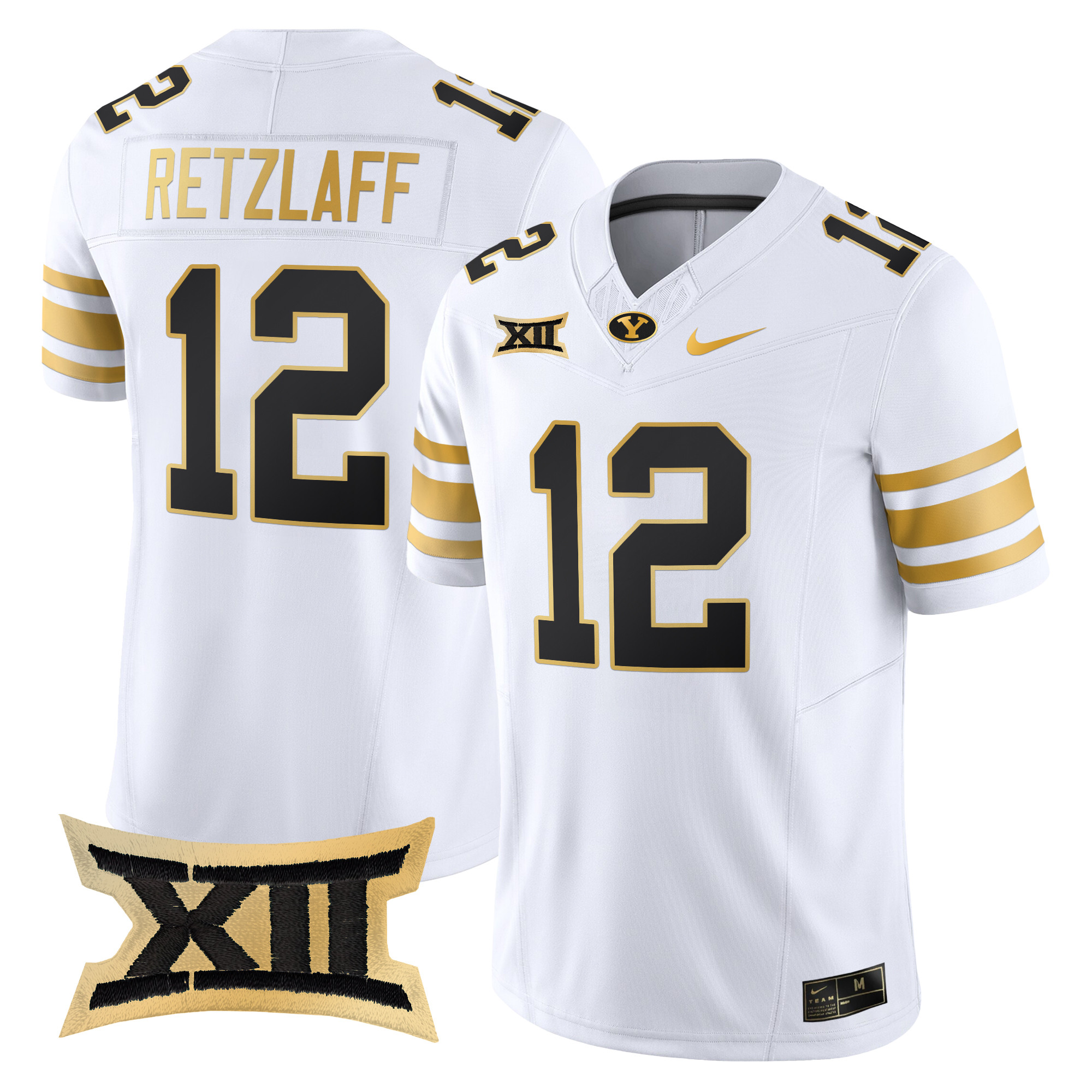 Men's BYU Cougars 2024 Gold Vapor Limited Jersey - All Stitched