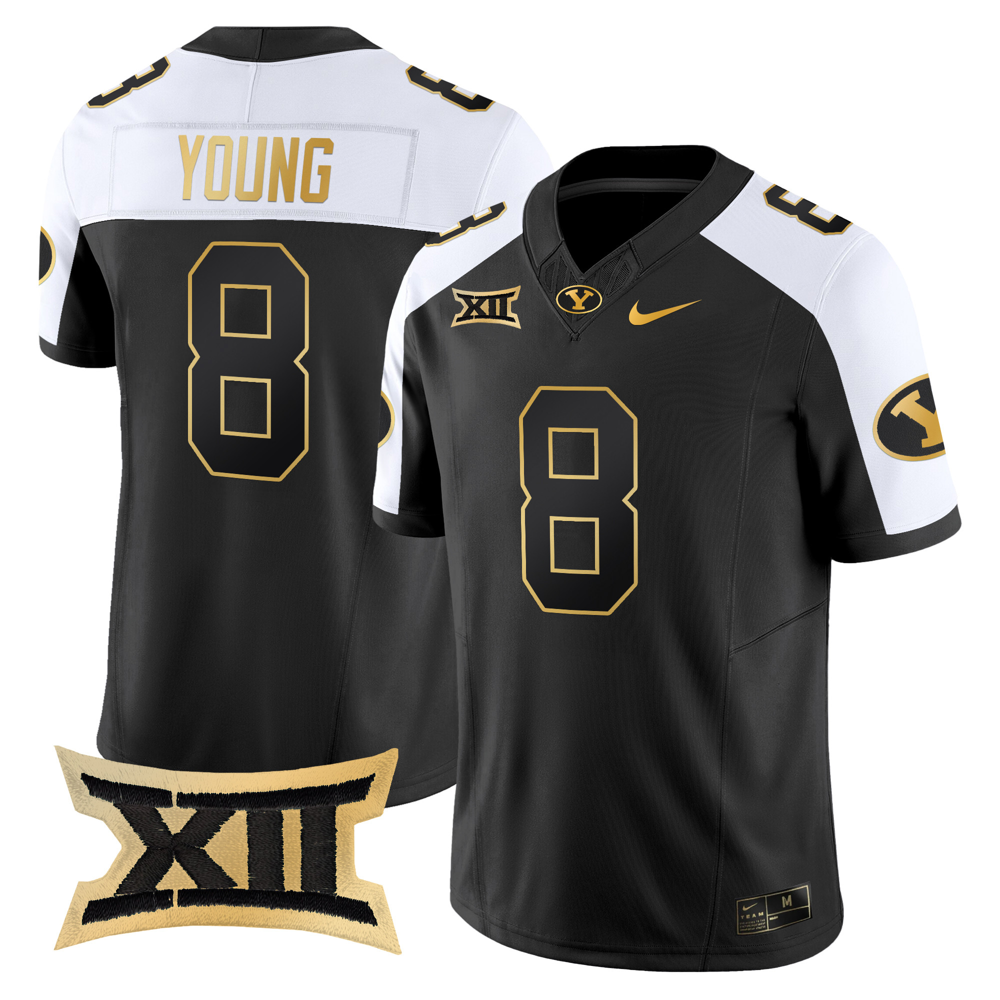 Men's BYU Cougars 2024 Gold Vapor Limited Jersey - All Stitched