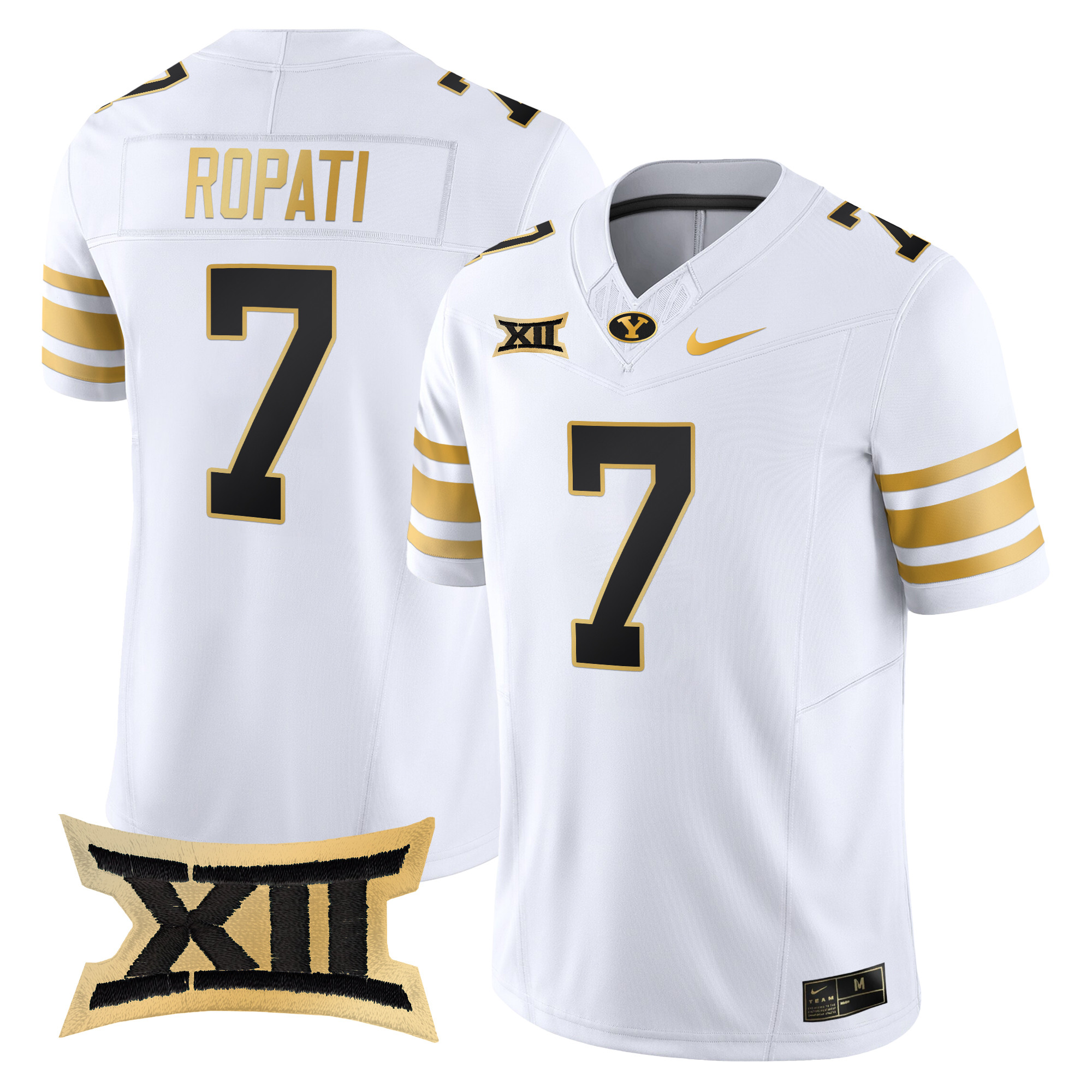 Men's BYU Cougars 2024 Gold Vapor Limited Jersey - All Stitched