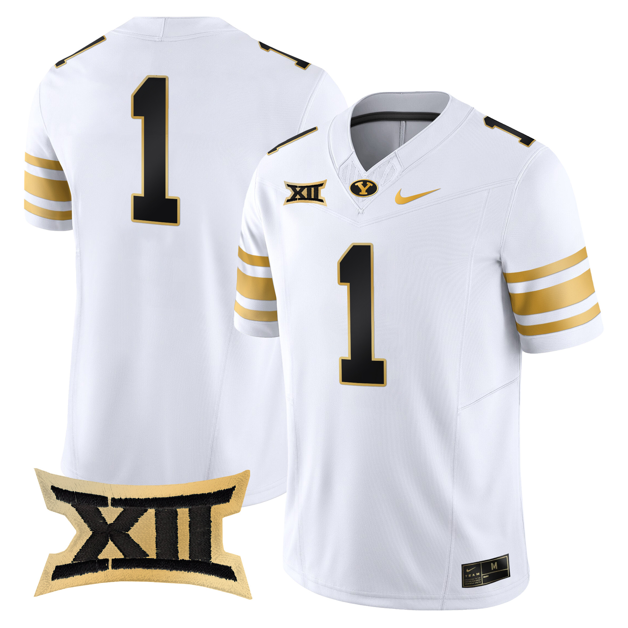 Men's BYU Cougars 2024 Gold Vapor Limited Jersey - All Stitched