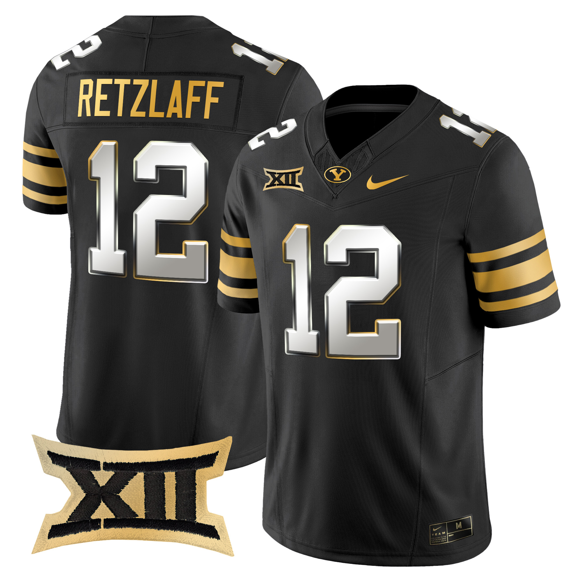 Men's BYU Cougars 2024 Gold Vapor Limited Jersey - All Stitched
