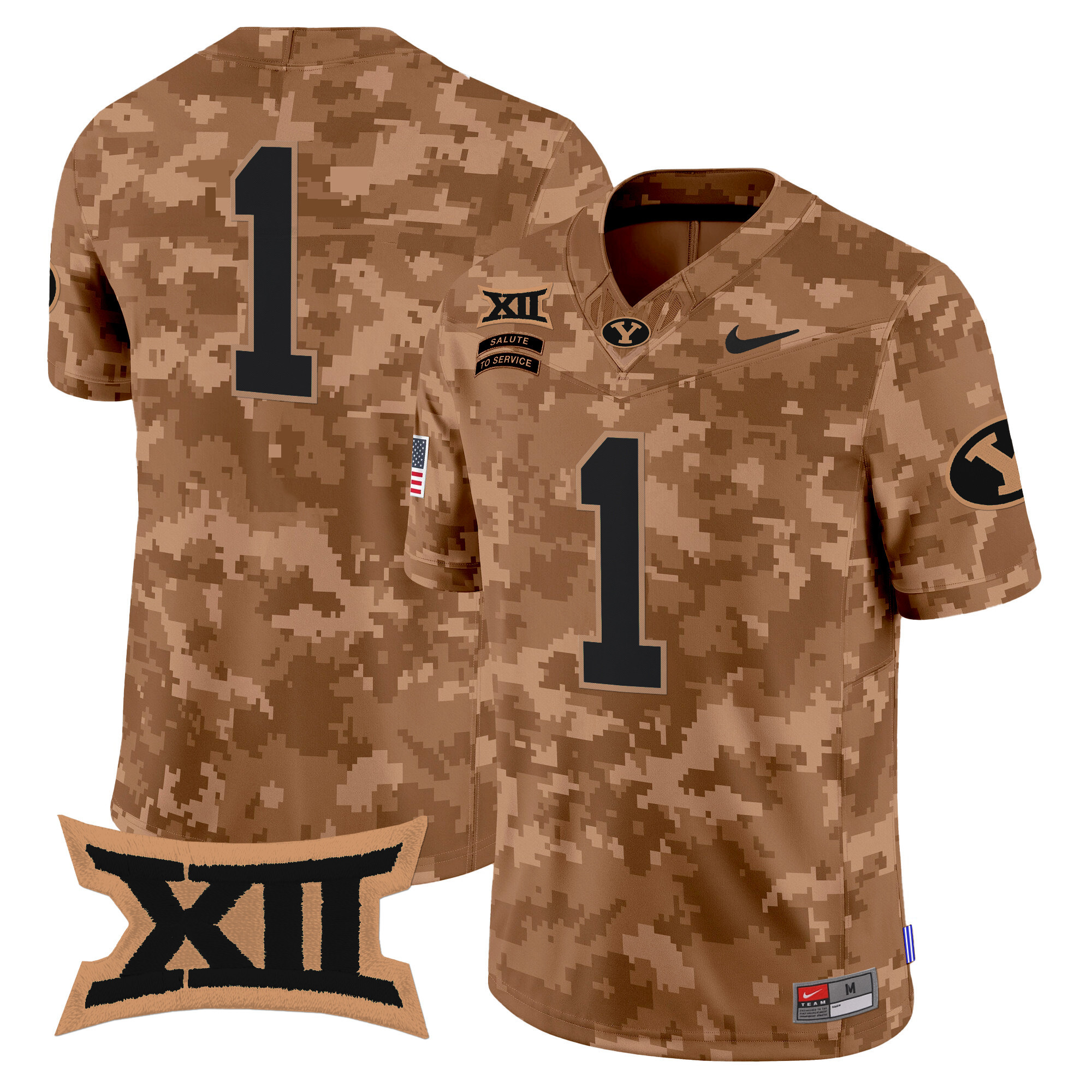 Men's BYU Cougars 2024 Salute to Service Vapor Limited Jersey - All Stitched