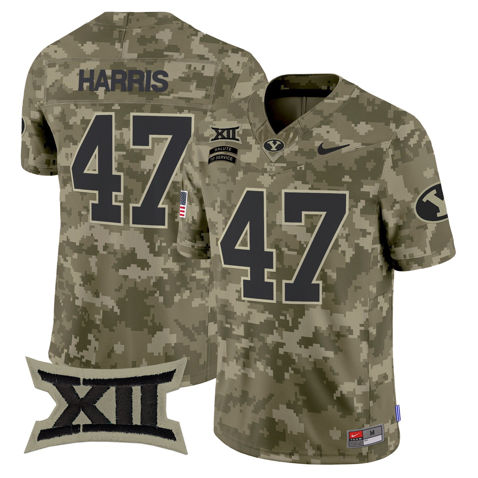 Men's BYU Cougars 2024 Salute to Service Vapor Limited Jersey - All Stitched