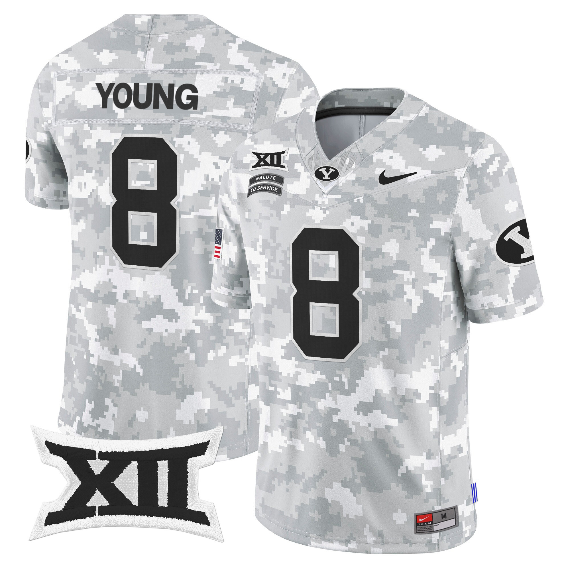 Men's BYU Cougars 2024 Salute to Service Vapor Limited Jersey - All Stitched