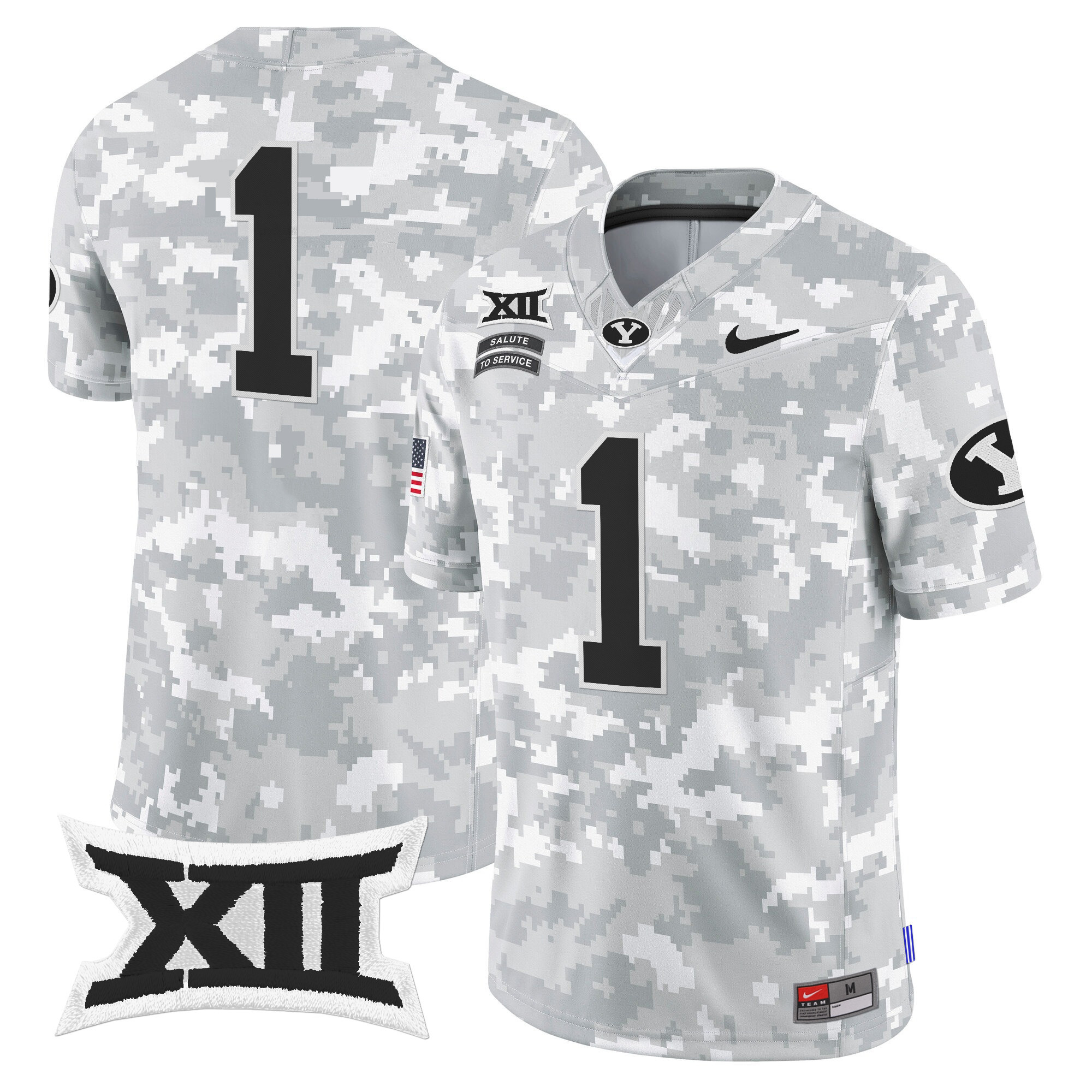Men's BYU Cougars 2024 Salute to Service Vapor Limited Jersey - All Stitched