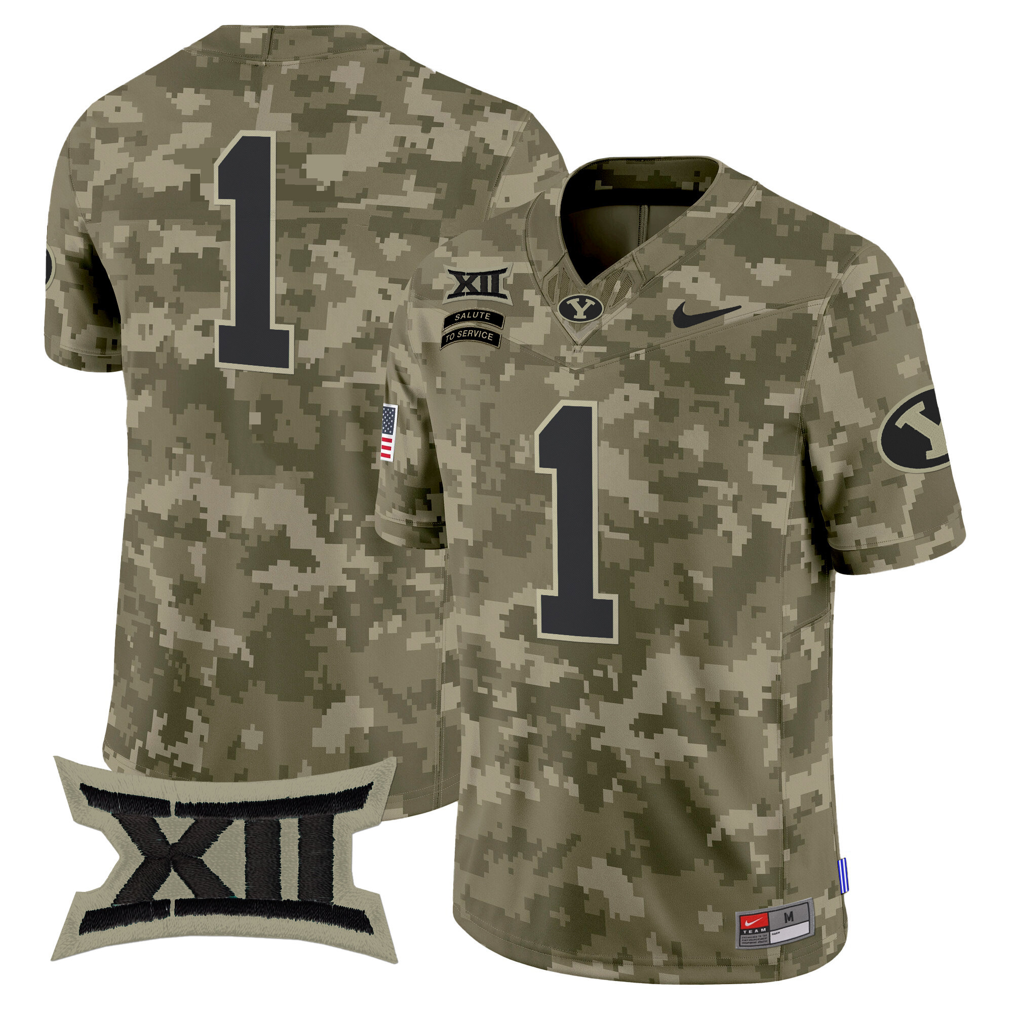 Men's BYU Cougars 2024 Salute to Service Vapor Limited Jersey - All Stitched