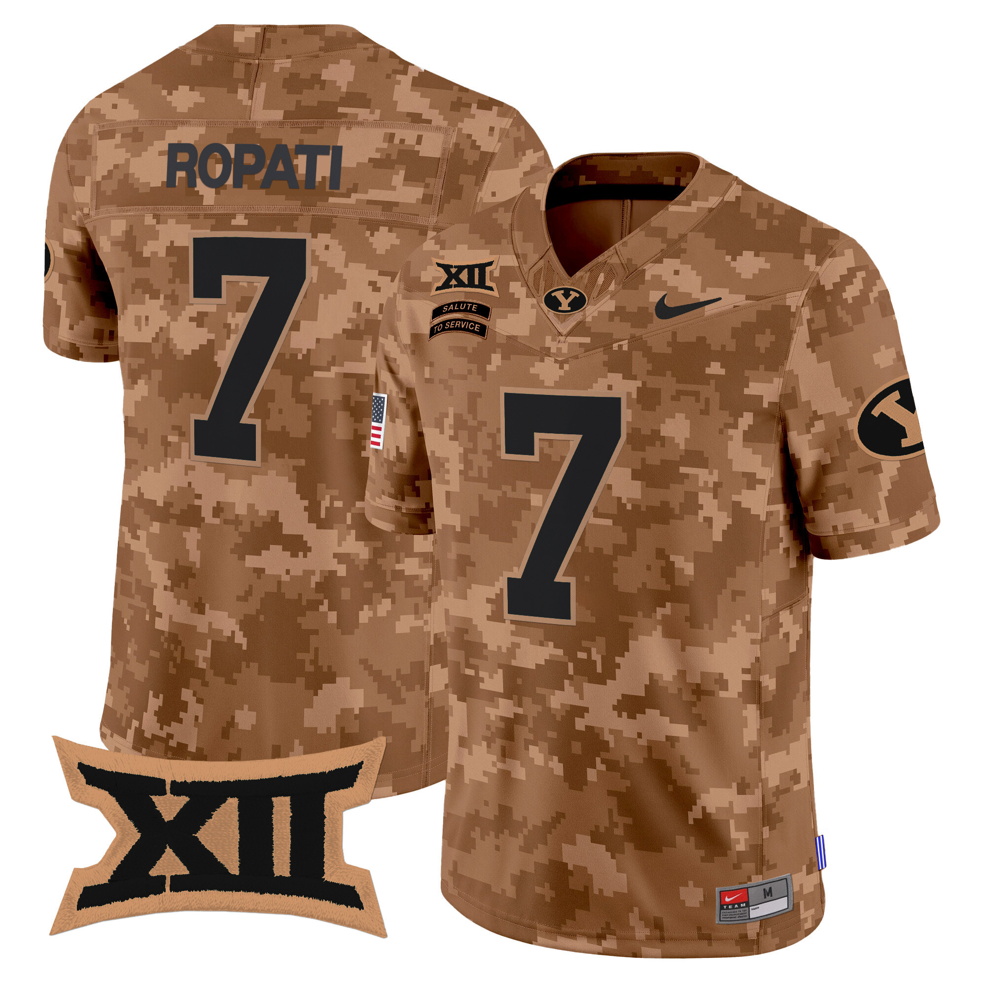 Men's BYU Cougars 2024 Salute to Service Vapor Limited Jersey - All Stitched