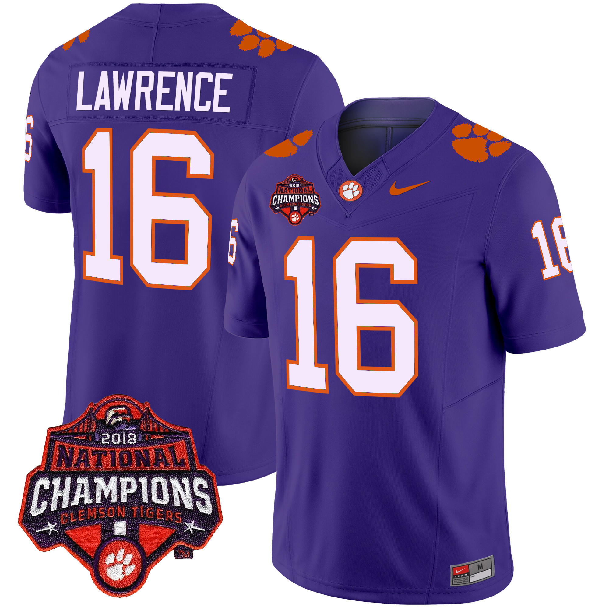 Men's Clemson Tigers Vapor Limited Jersey - All Stitched