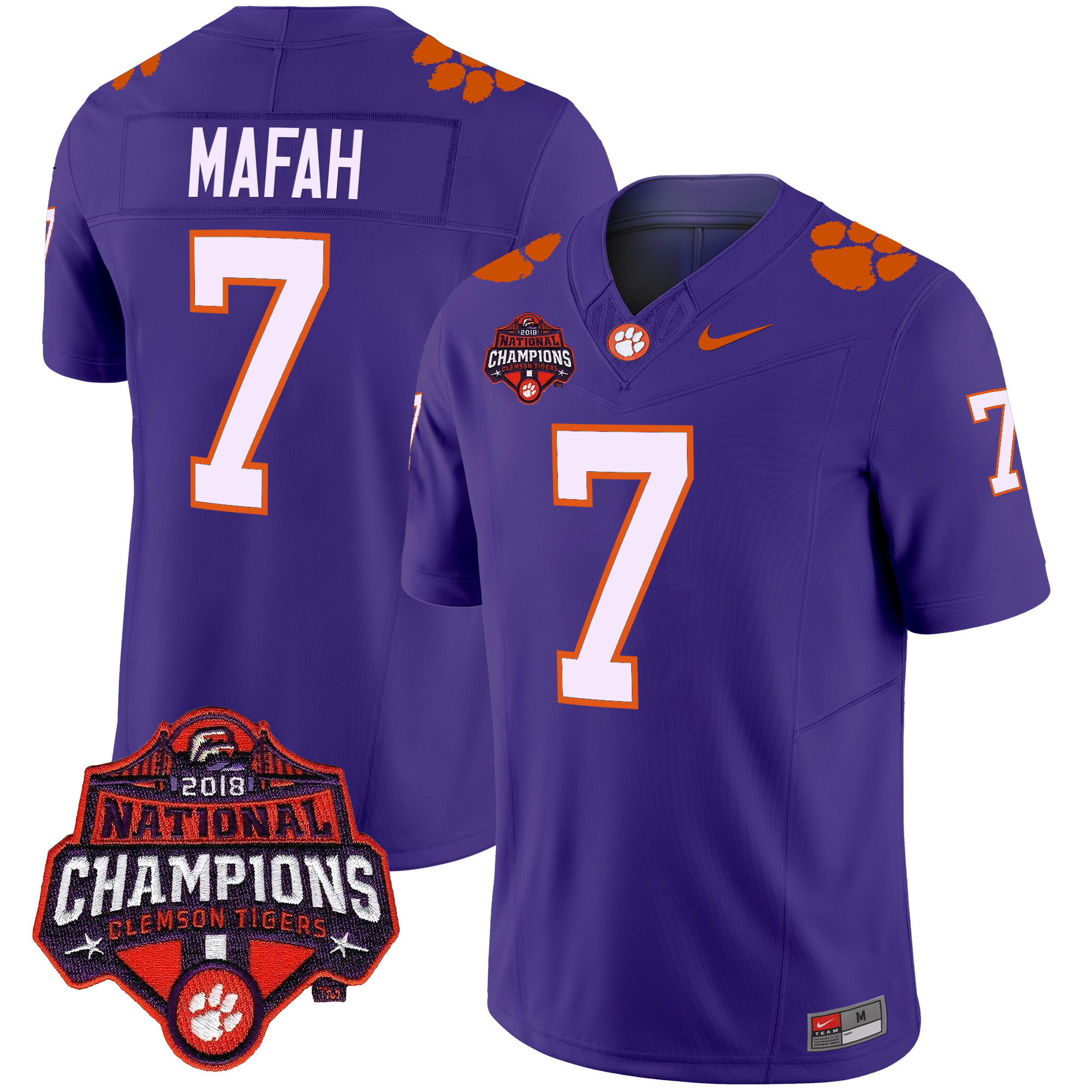 Men's Clemson Tigers Vapor Limited Jersey - All Stitched