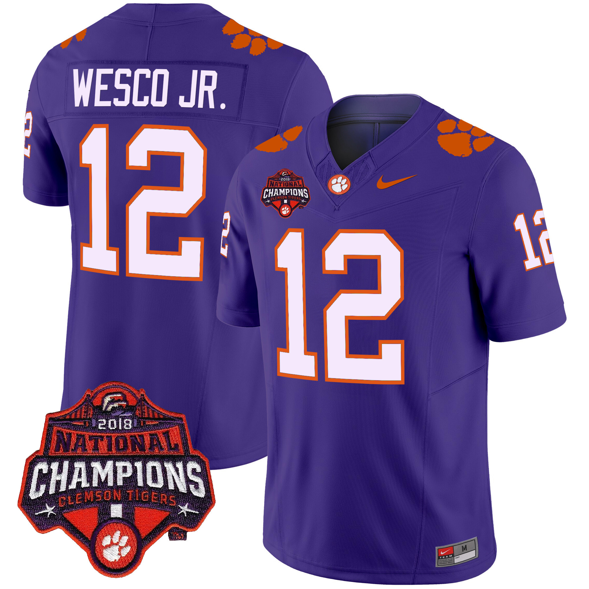 Men's Clemson Tigers Vapor Limited Jersey - All Stitched