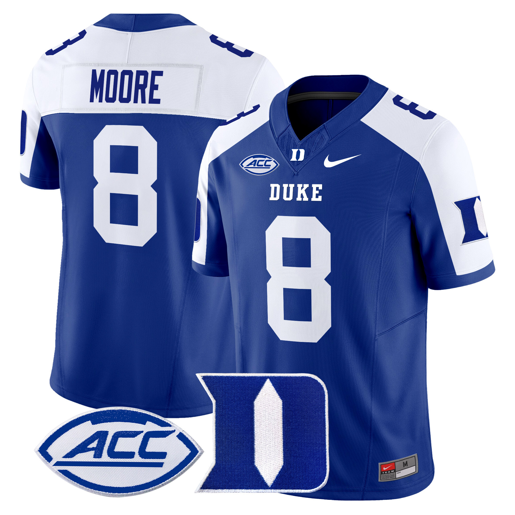 Men's Duke Blue Devils 2024 Vapor Limited Jersey - All Stitched