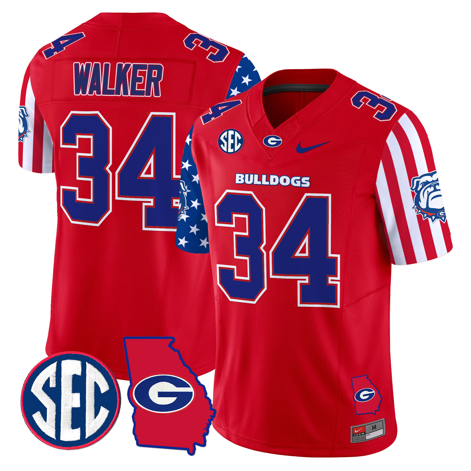 Men's Georgia Bulldogs American Style Vapor Limited Jersey - All Stitched