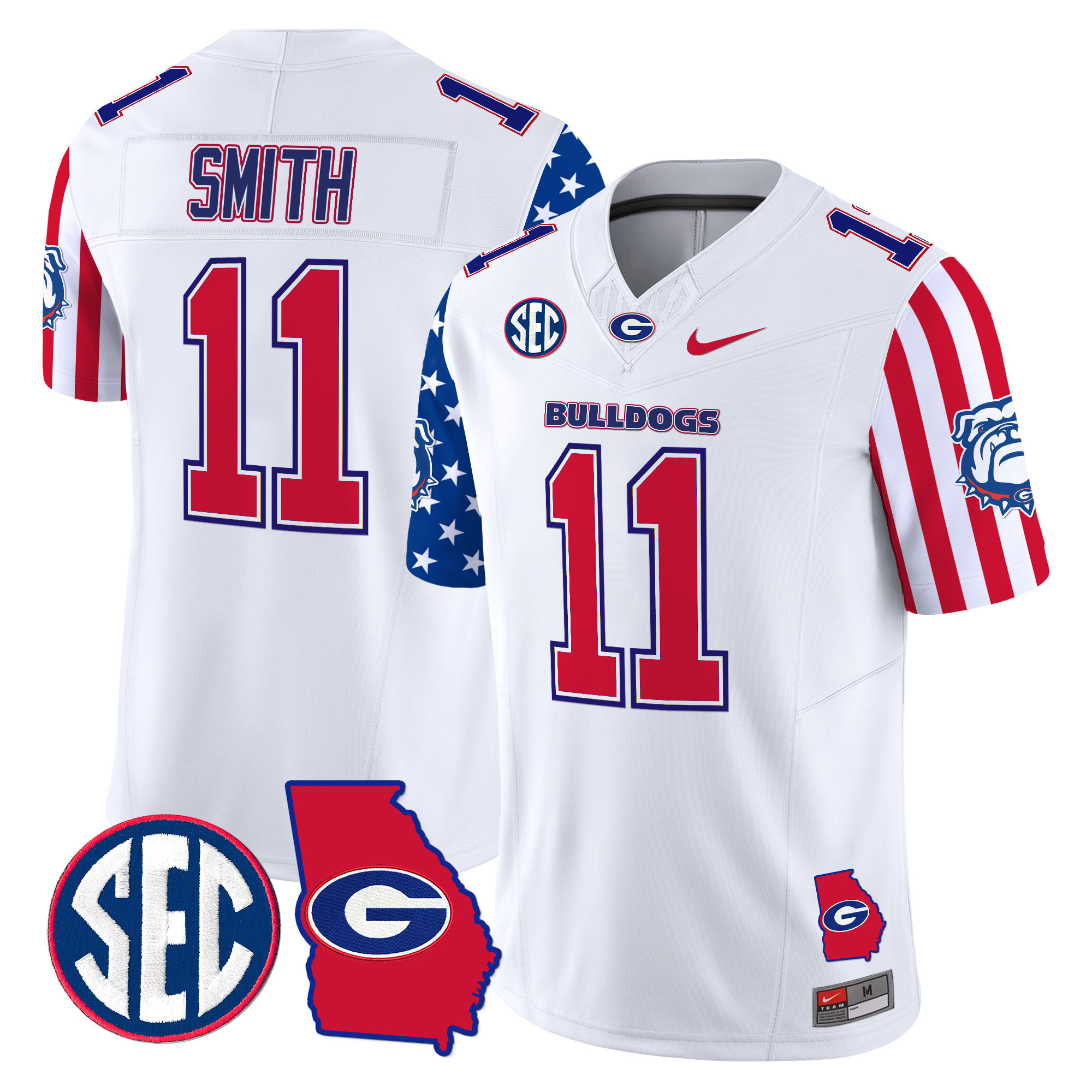 Men's Georgia Bulldogs American Style Vapor Limited Jersey - All Stitched