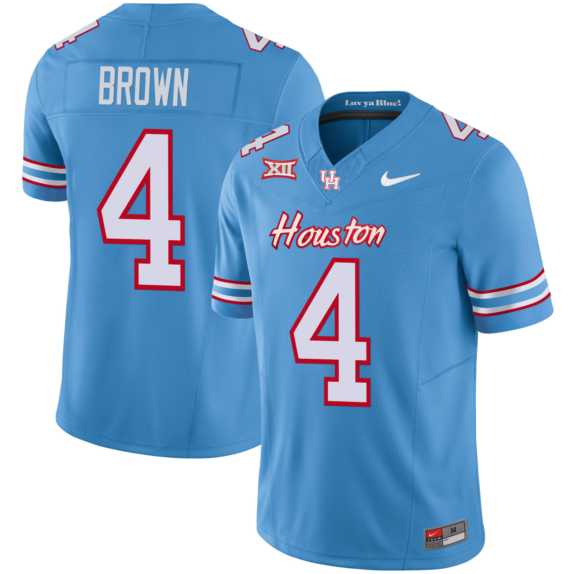 Men's Houston Cougars 2024 Oilers Inspired Vapor Limited Jersey V3 - All Stitched