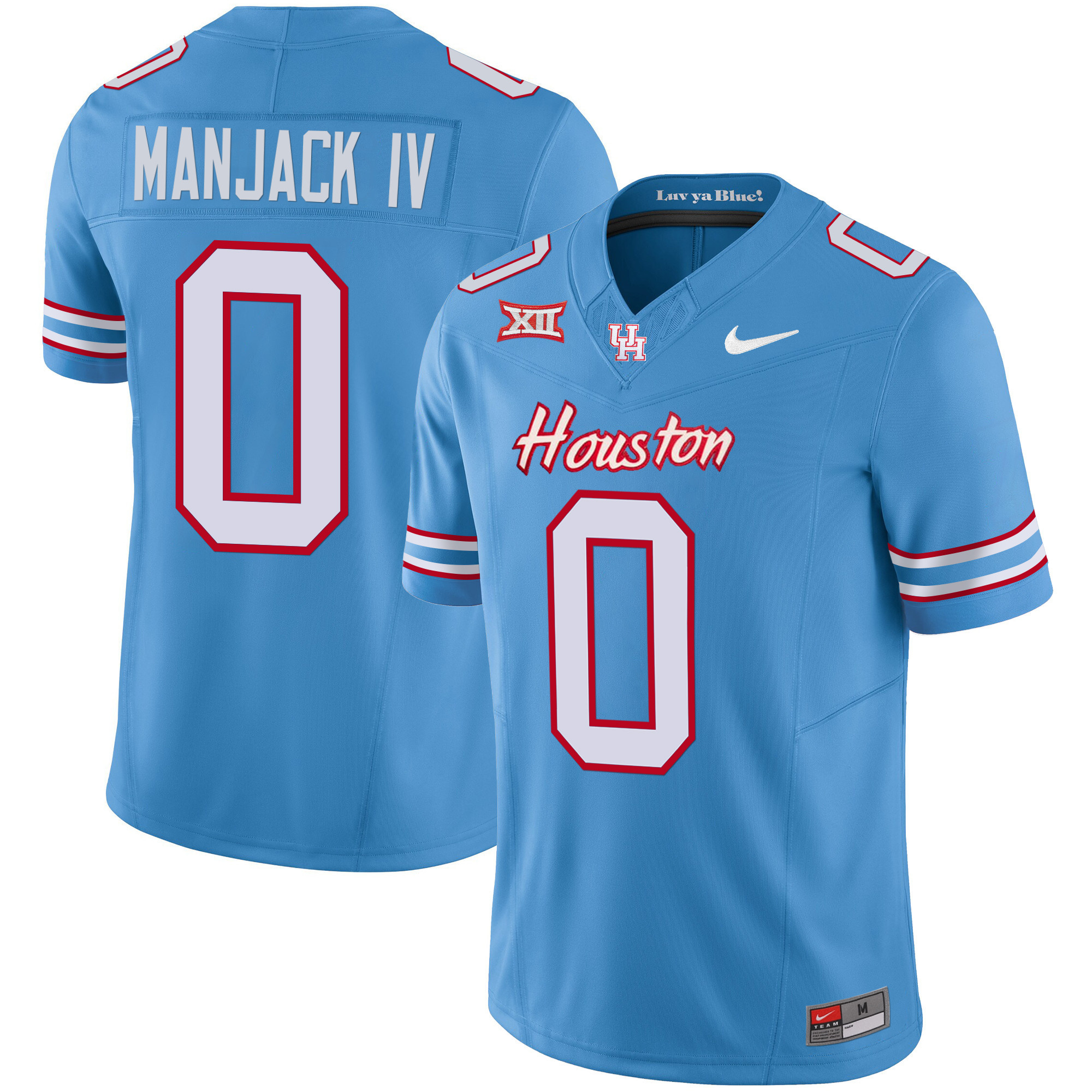 Men's Houston Cougars 2024 Oilers Inspired Vapor Limited Jersey V3 - All Stitched