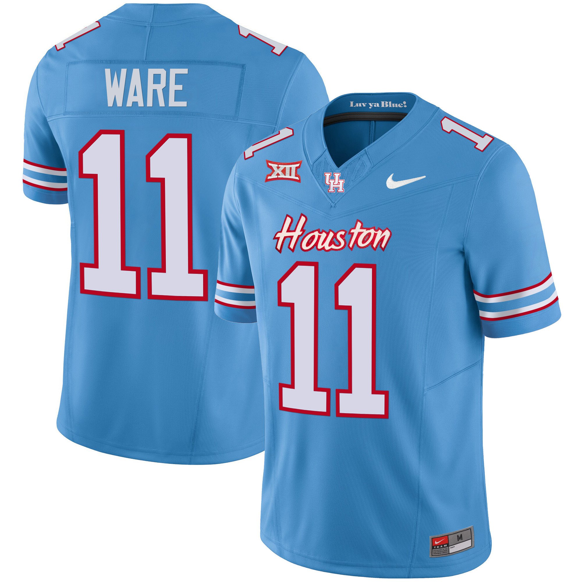 Men's Houston Cougars 2024 Oilers Inspired Vapor Limited Jersey V3 - All Stitched