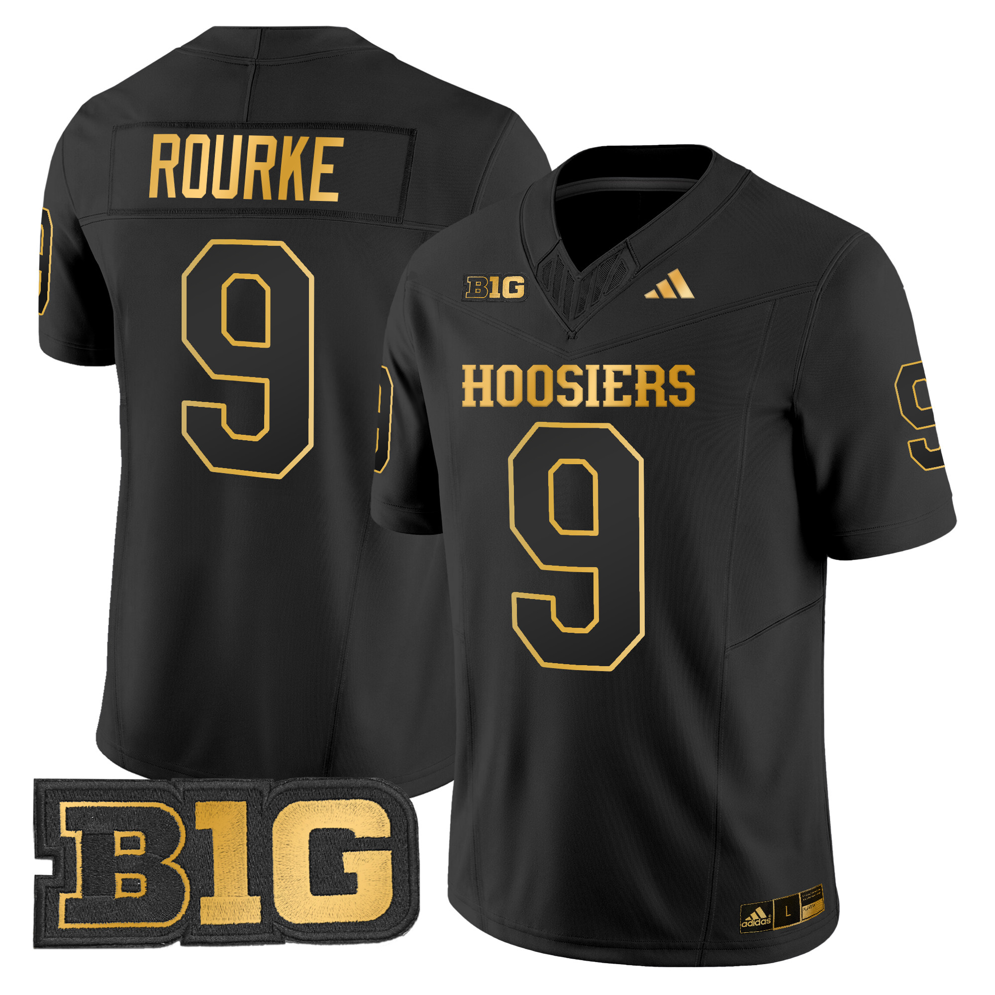 Men's Indiana Hoosiers 2024 Gold Vapor Limited Jersey - All Stitched
