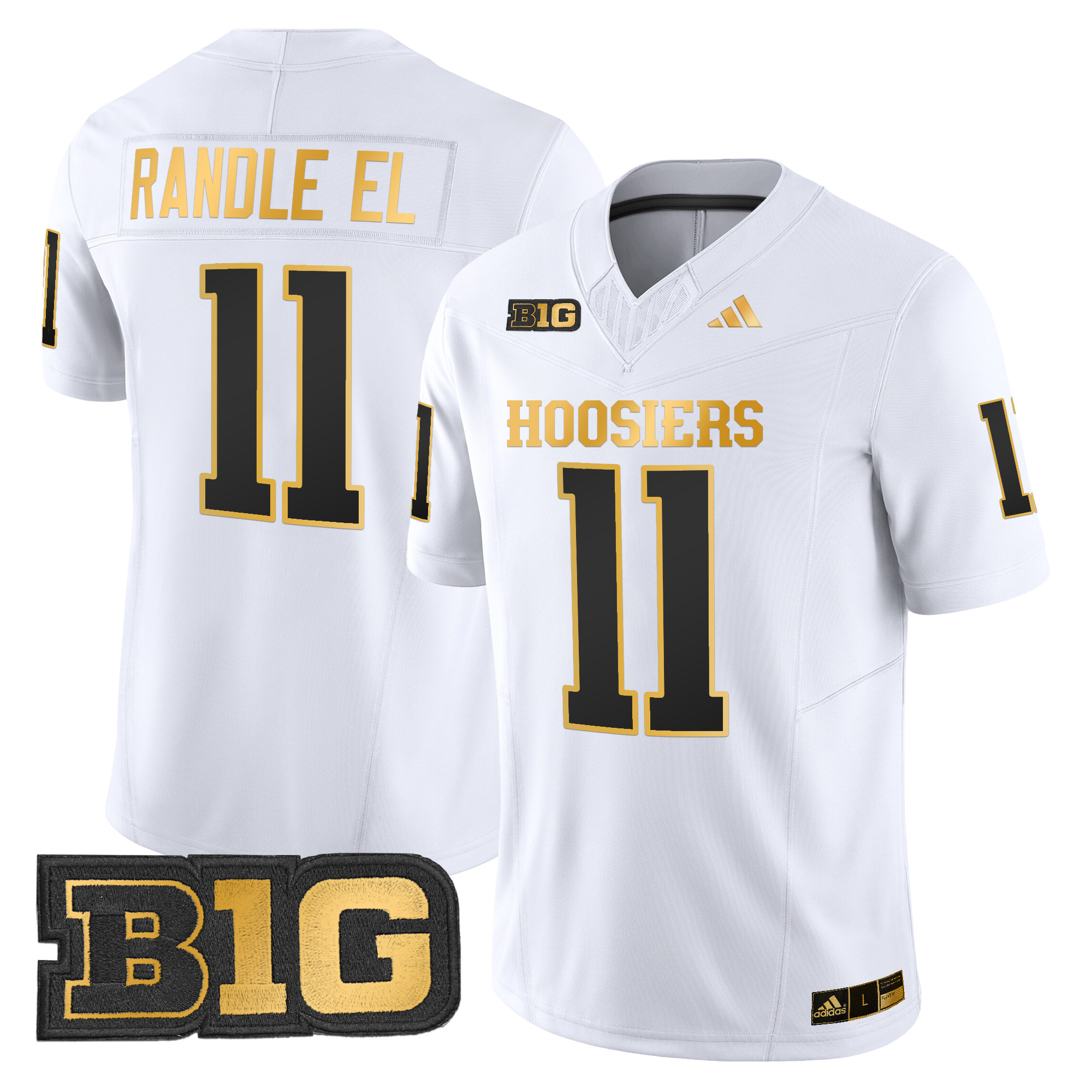 Men's Indiana Hoosiers 2024 Gold Vapor Limited Jersey - All Stitched