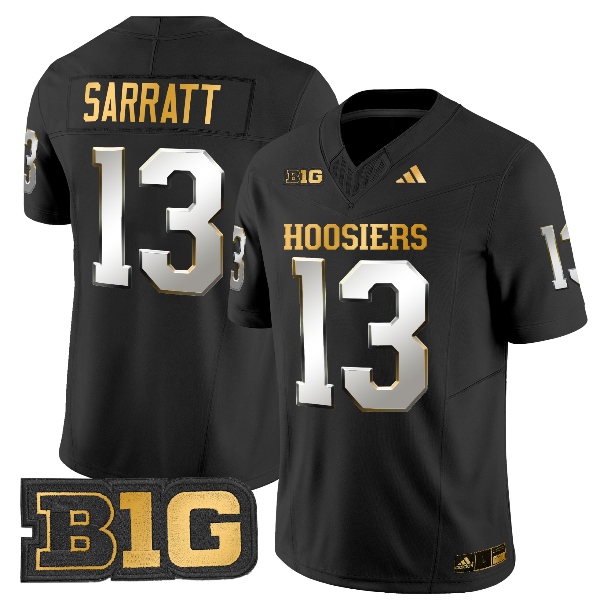 Men's Indiana Hoosiers 2024 Gold Vapor Limited Jersey - All Stitched