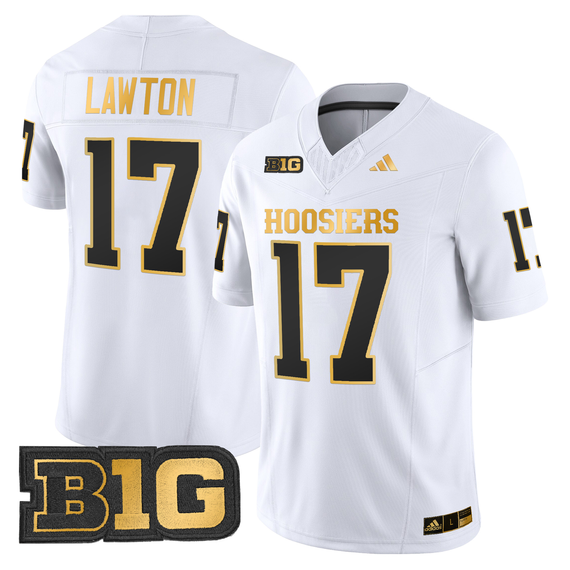 Men's Indiana Hoosiers 2024 Gold Vapor Limited Jersey - All Stitched