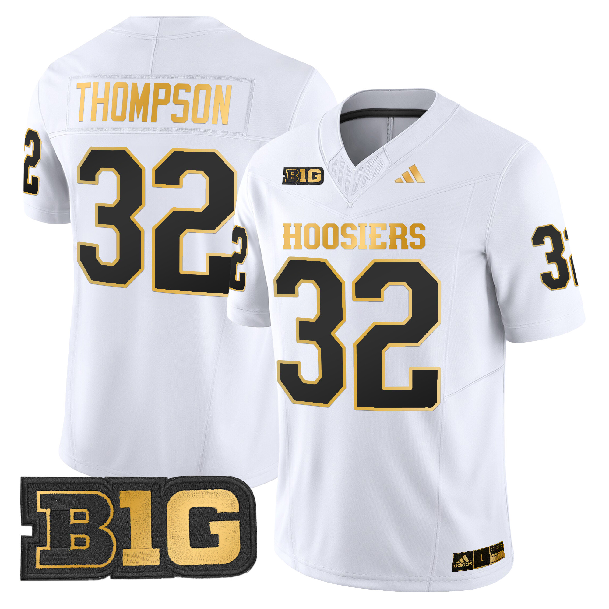 Men's Indiana Hoosiers 2024 Gold Vapor Limited Jersey - All Stitched