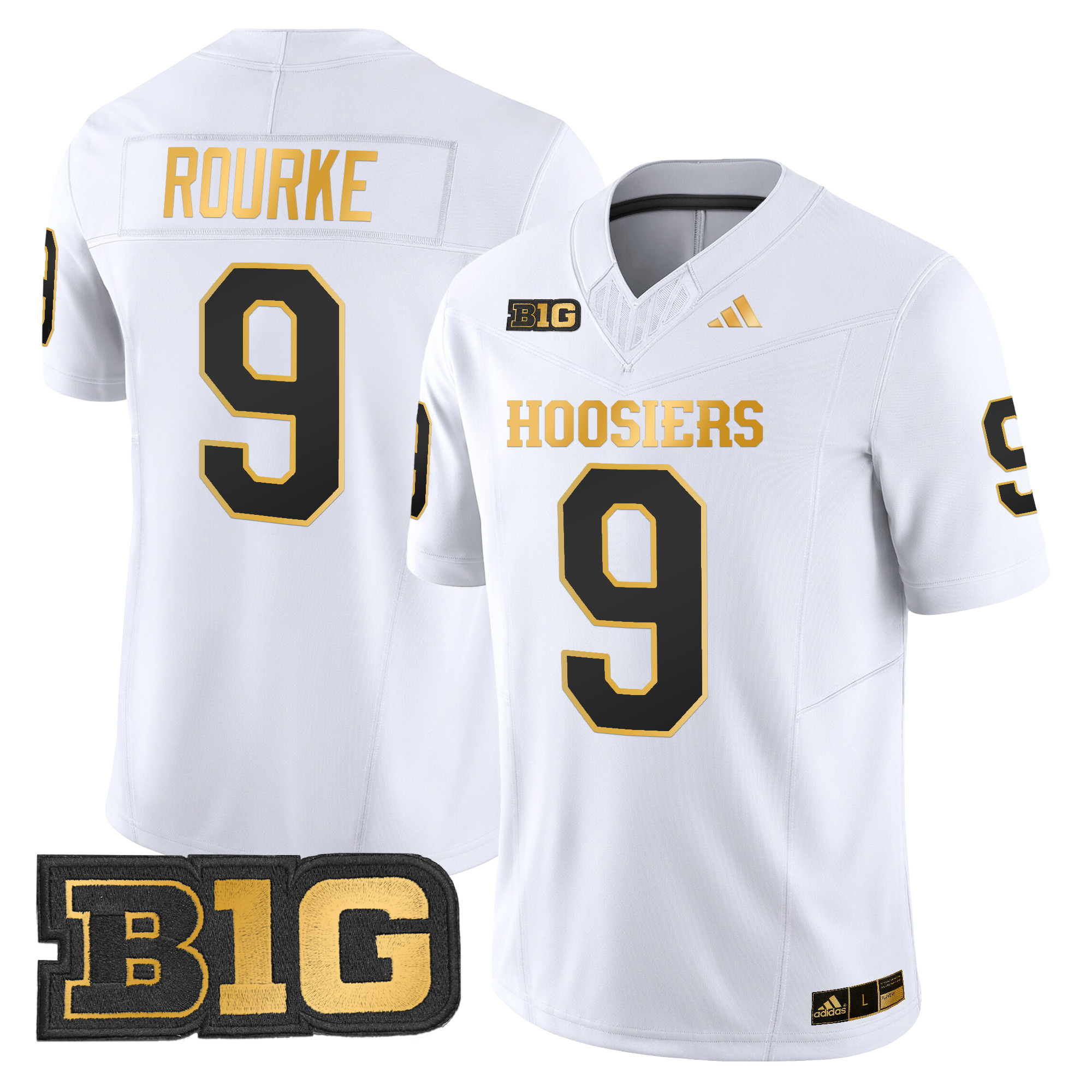 Men's Indiana Hoosiers 2024 Gold Vapor Limited Jersey - All Stitched