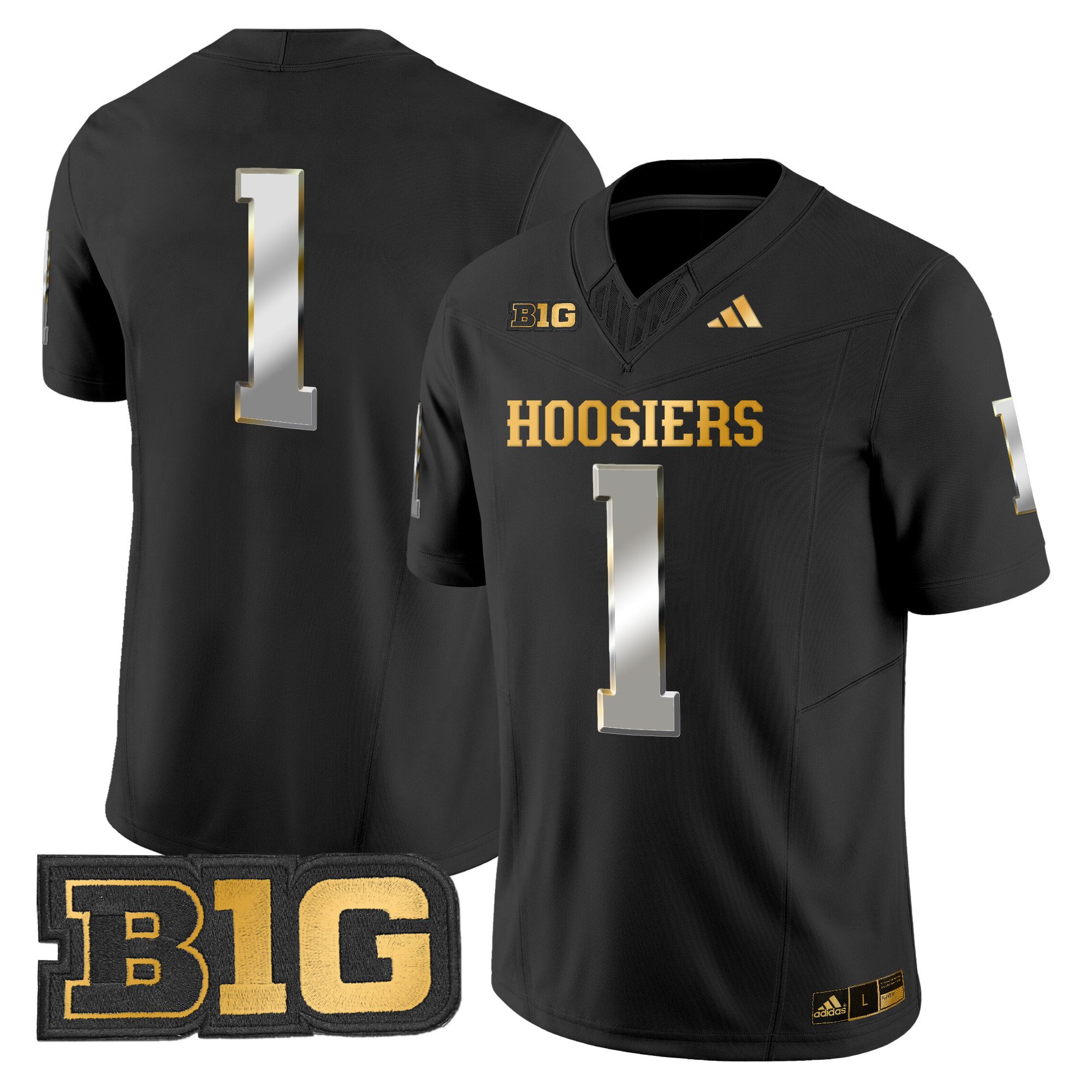 Men's Indiana Hoosiers 2024 Gold Vapor Limited Jersey - All Stitched