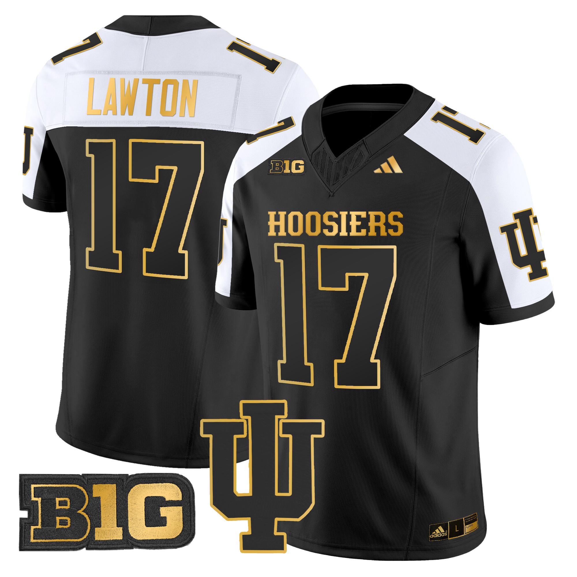 Men's Indiana Hoosiers 2024 Gold Vapor Limited Jersey - All Stitched