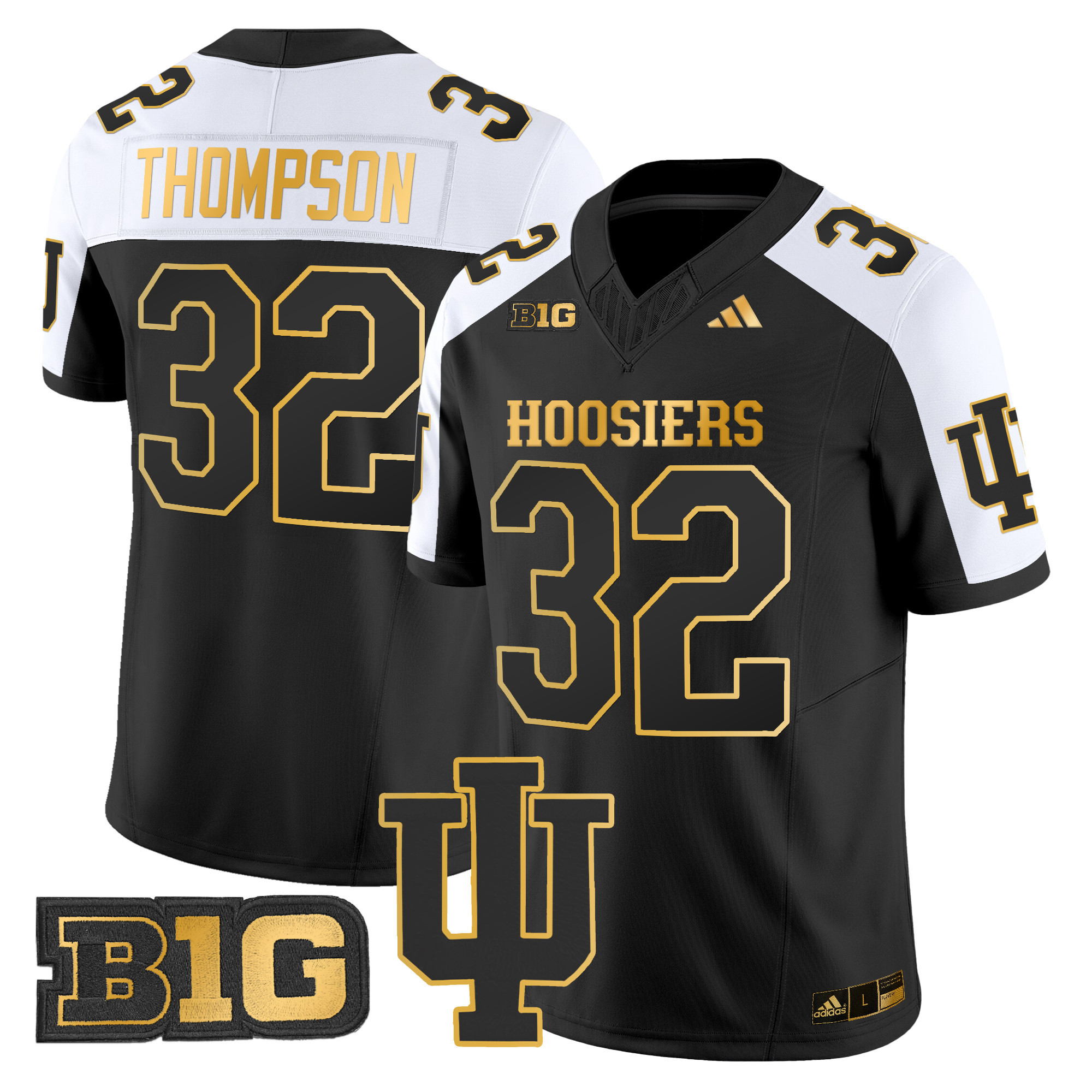 Men's Indiana Hoosiers 2024 Gold Vapor Limited Jersey - All Stitched