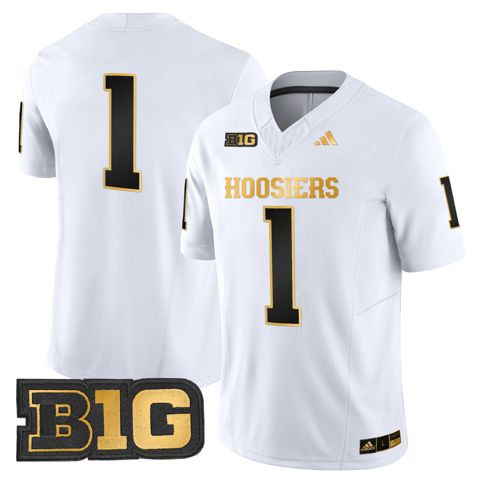 Men's Indiana Hoosiers 2024 Gold Vapor Limited Jersey - All Stitched