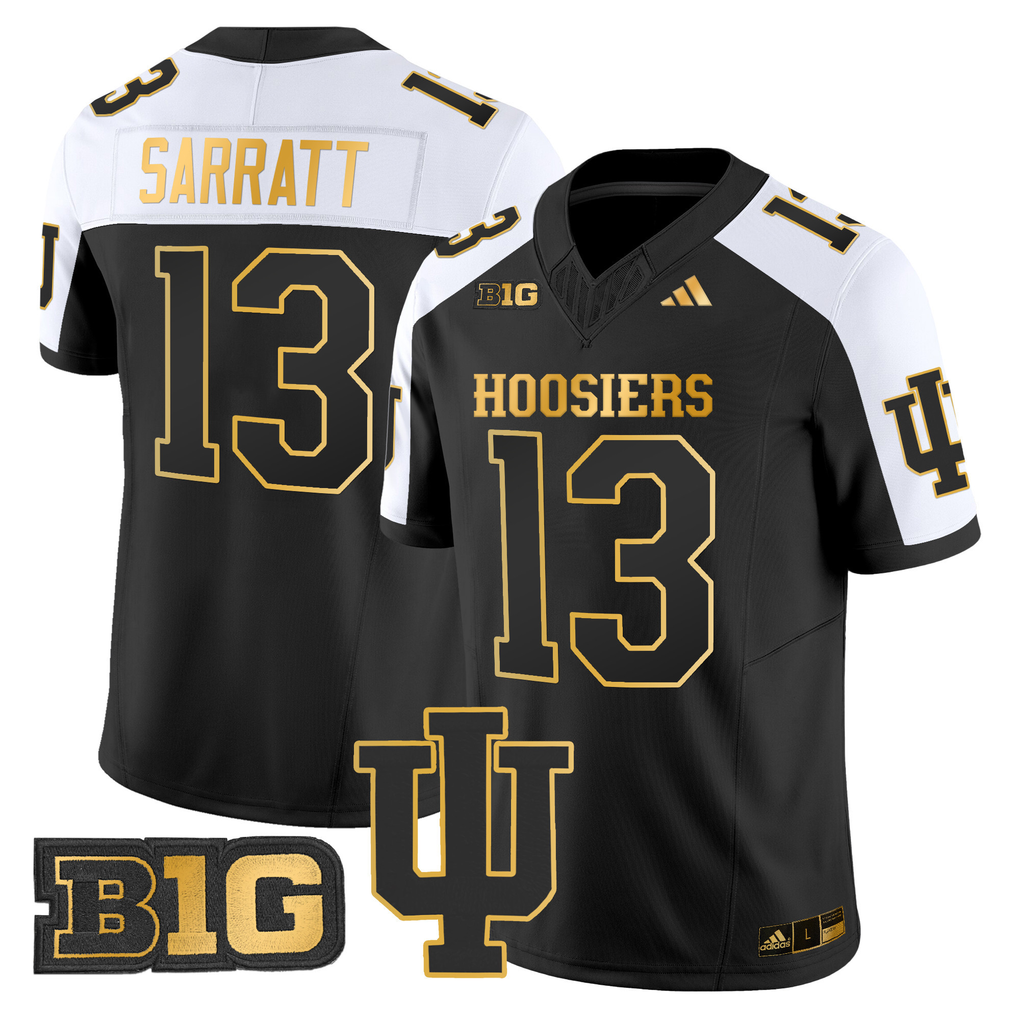 Men's Indiana Hoosiers 2024 Gold Vapor Limited Jersey - All Stitched