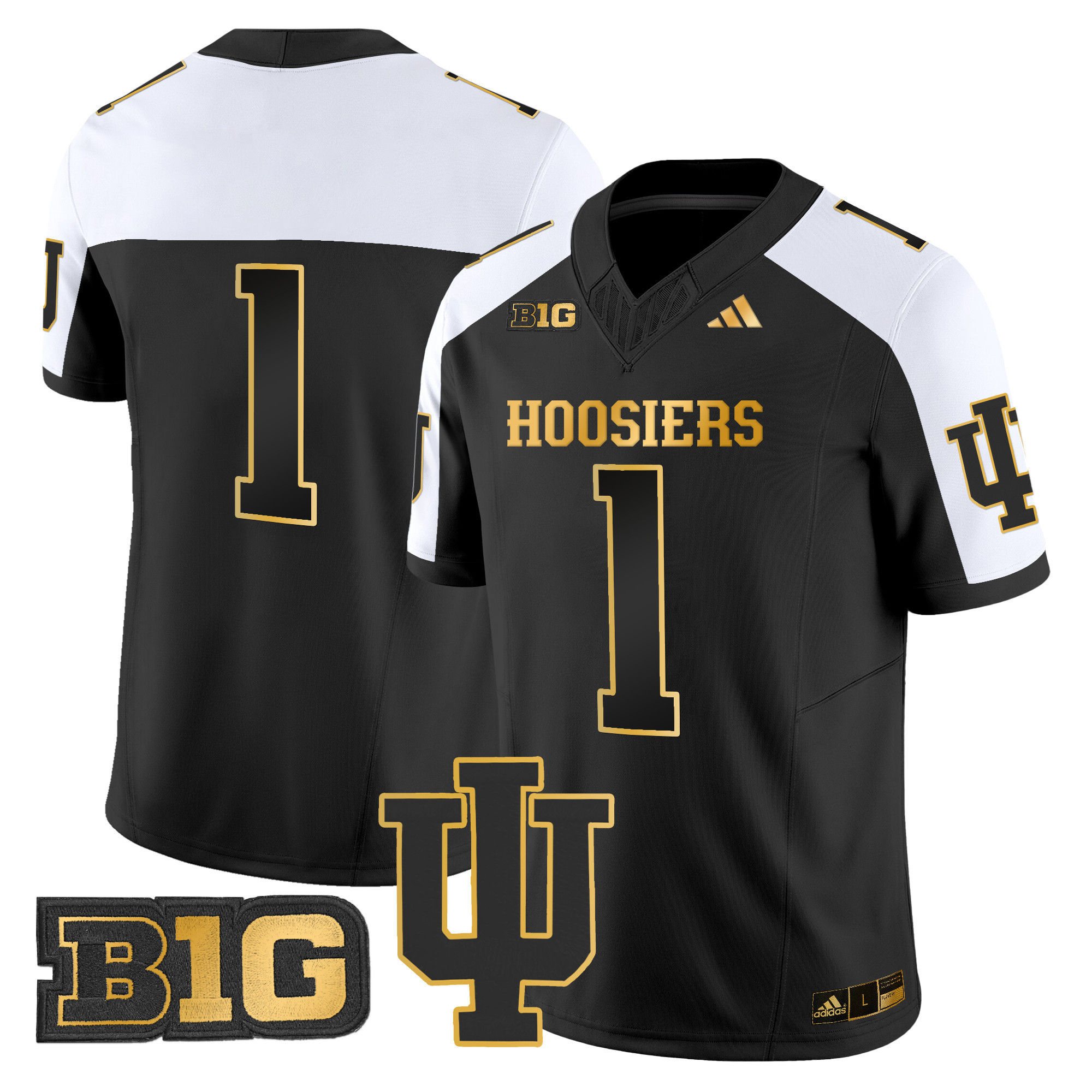 Men's Indiana Hoosiers 2024 Gold Vapor Limited Jersey - All Stitched