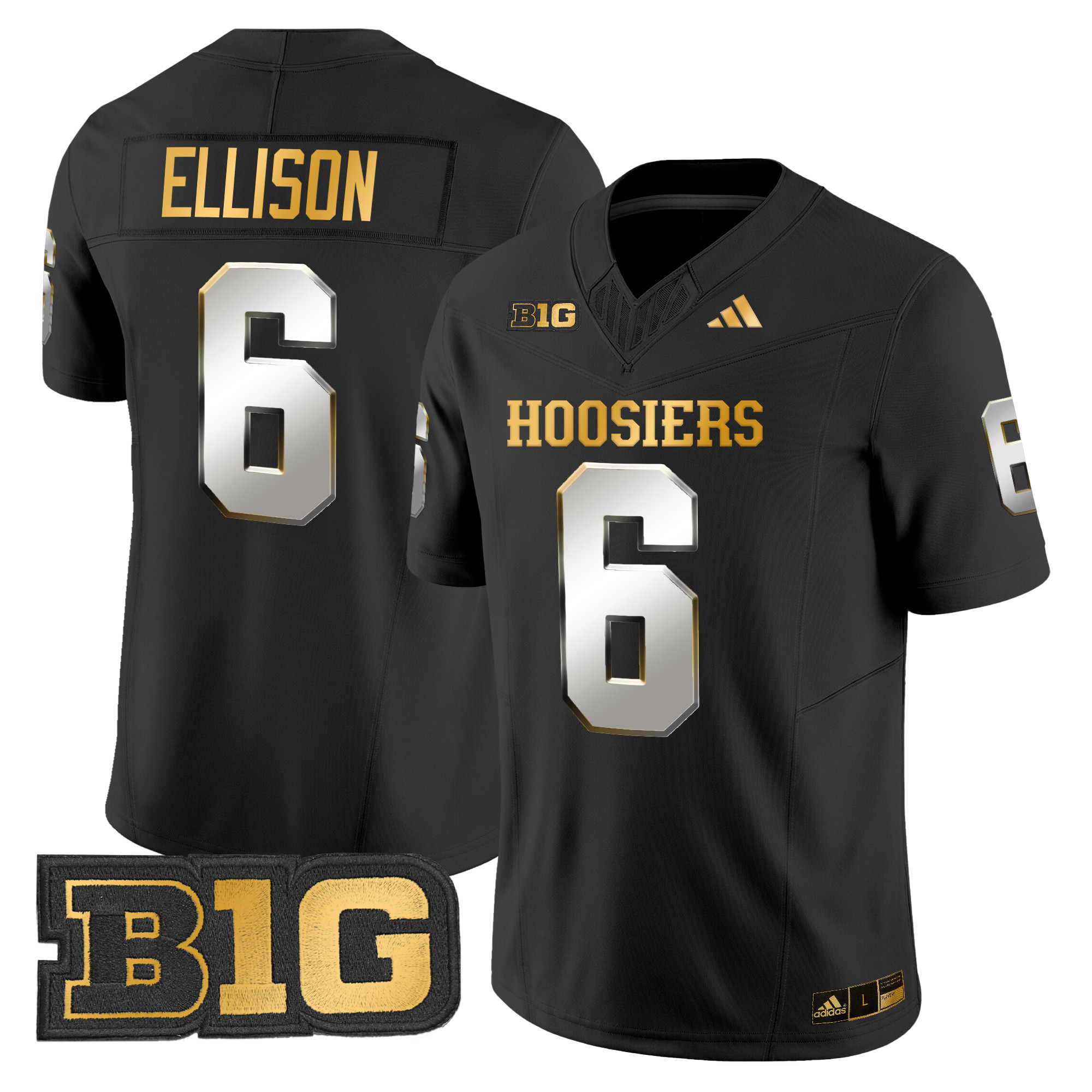 Men's Indiana Hoosiers 2024 Gold Vapor Limited Jersey - All Stitched